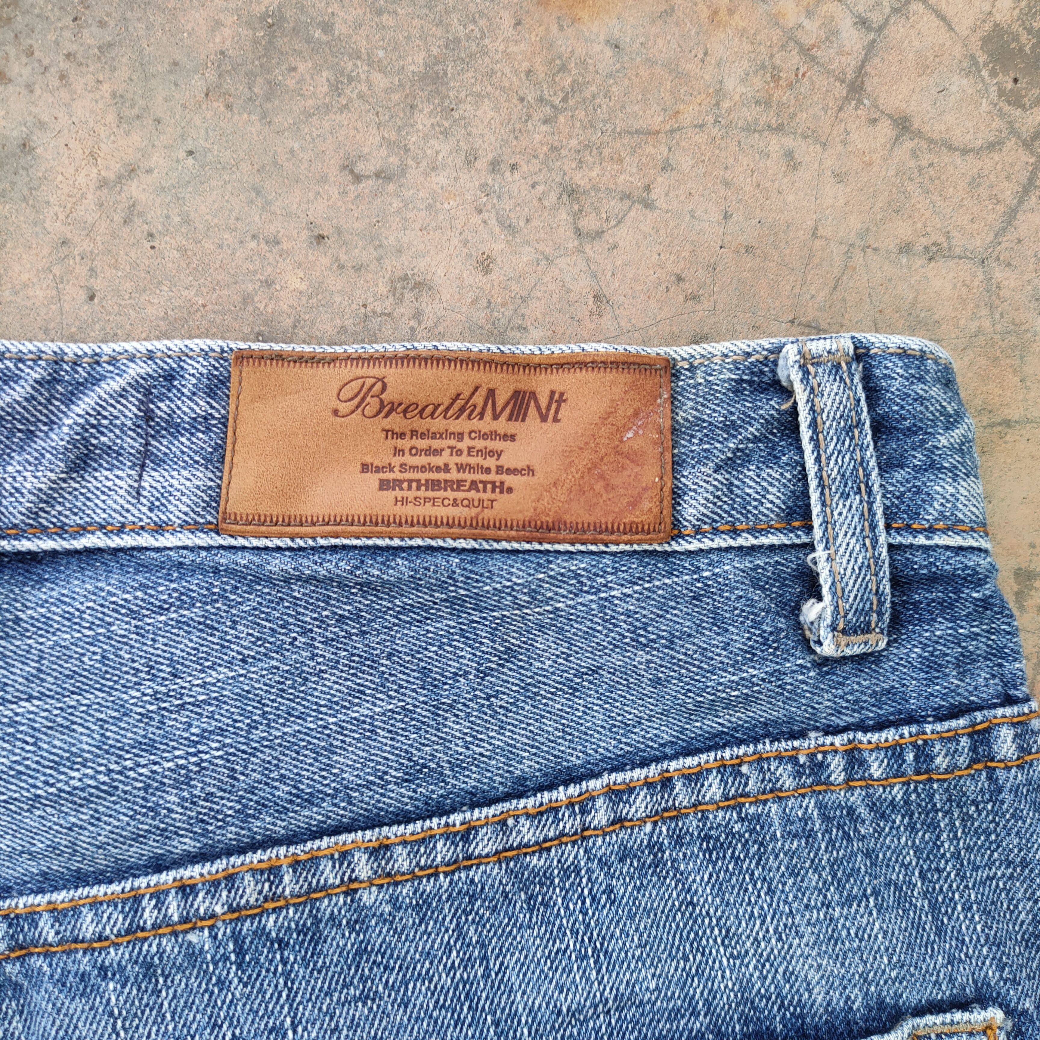 Japanese Brand × Jean × Vintage W30 VINTAGE BREATHMINT PATCH JEANS DENIM PANTS Size US 30 / EU 46 - 13 Thumbnail