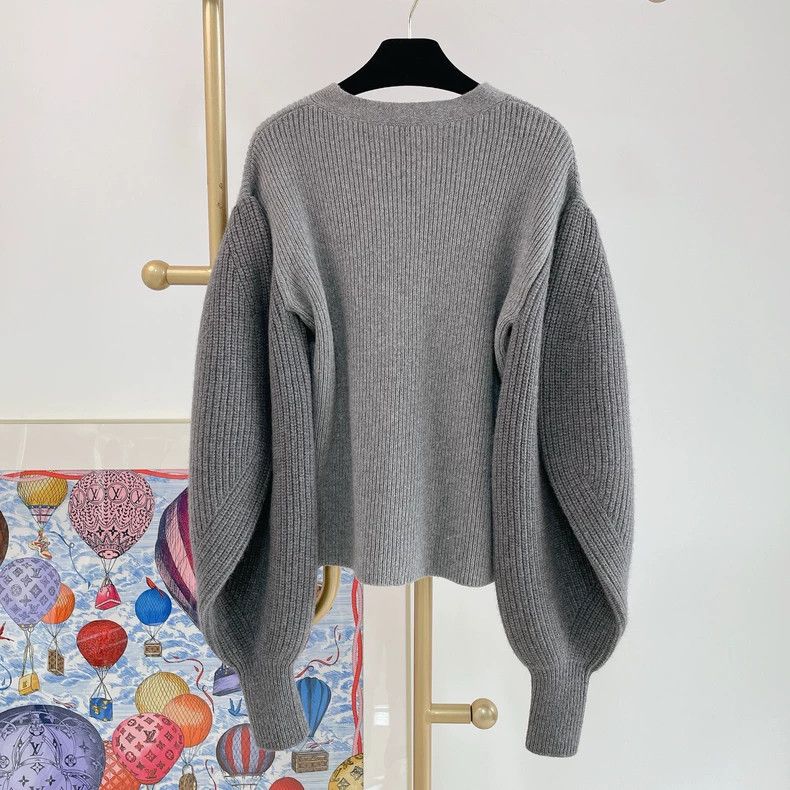 Loewe LOEWE Grey knit top Size M / US 6-8 / IT 42-44 - 2 Thumbnail