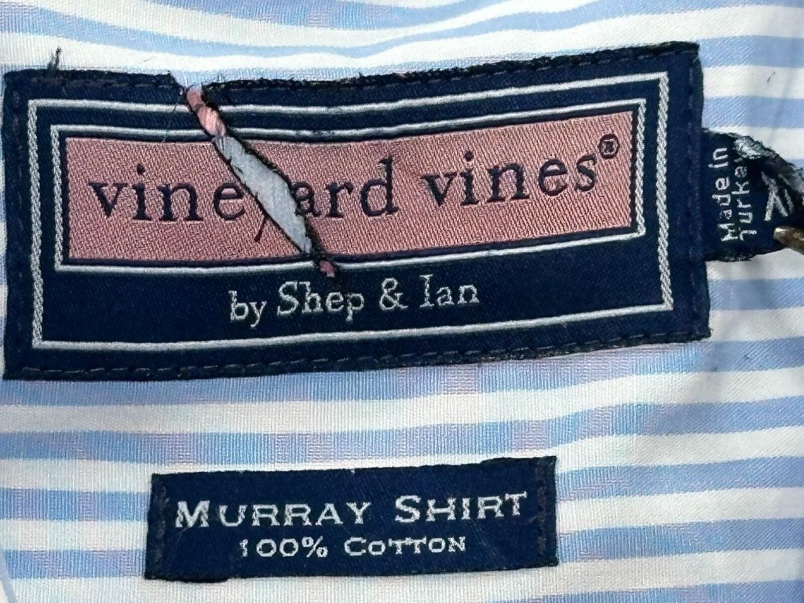 Vineyard Vines Vineyard Vines Murray Cotton Oxford Button Up Blue Mens XL Size US XL / EU 56 / 4 - 7 Thumbnail