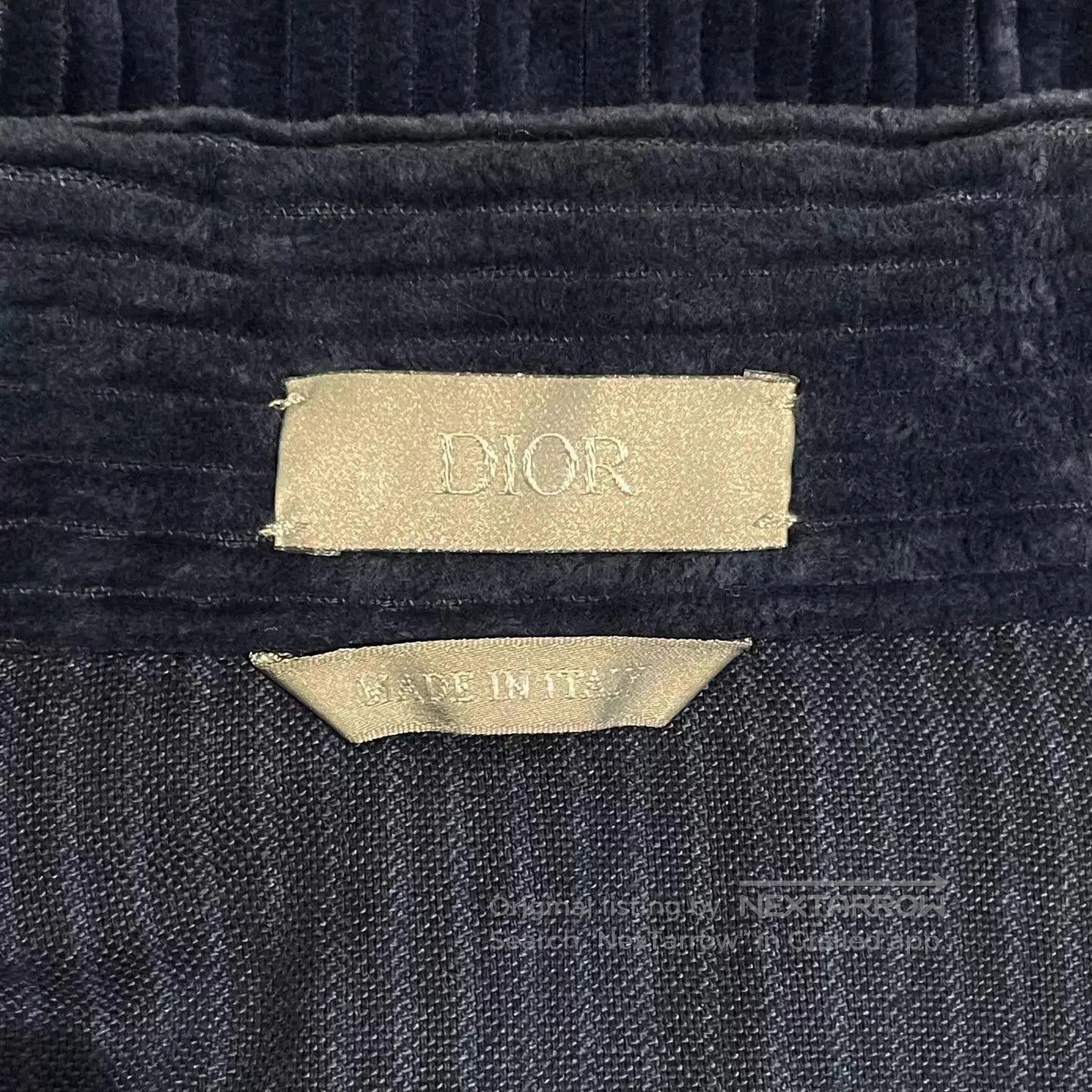 Dior Blue Corduroy Button-Up Jacket. Size US M / EU 48-50 / 2 - 7 Thumbnail
