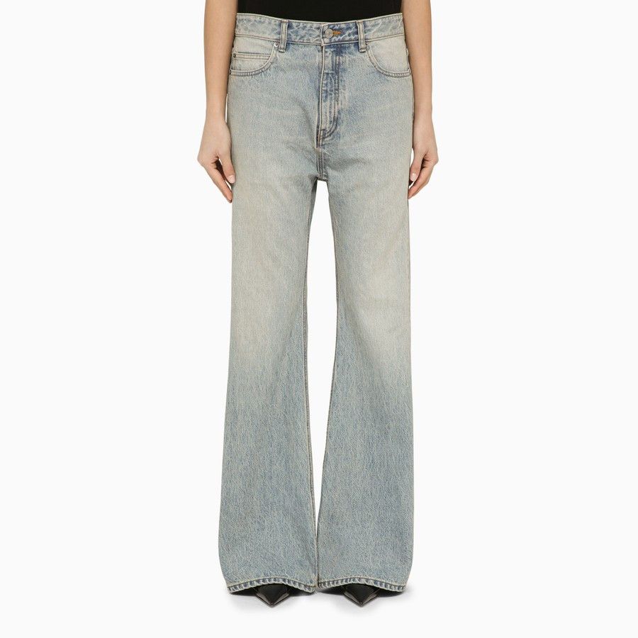 image of Balenciaga O1D2Blof0124 Jeans In Light Blue, Women's