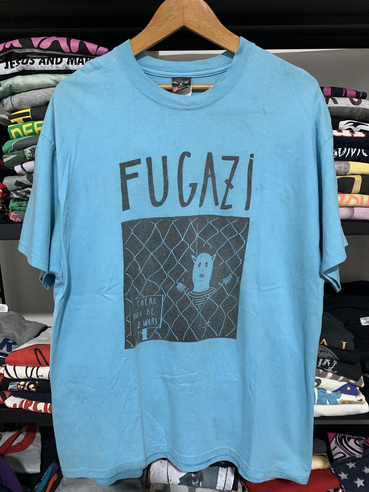 image of Band Tees Fugazi Vintage Band T Shirt You Are Not What You Own in Blue, Men's (Size XL)