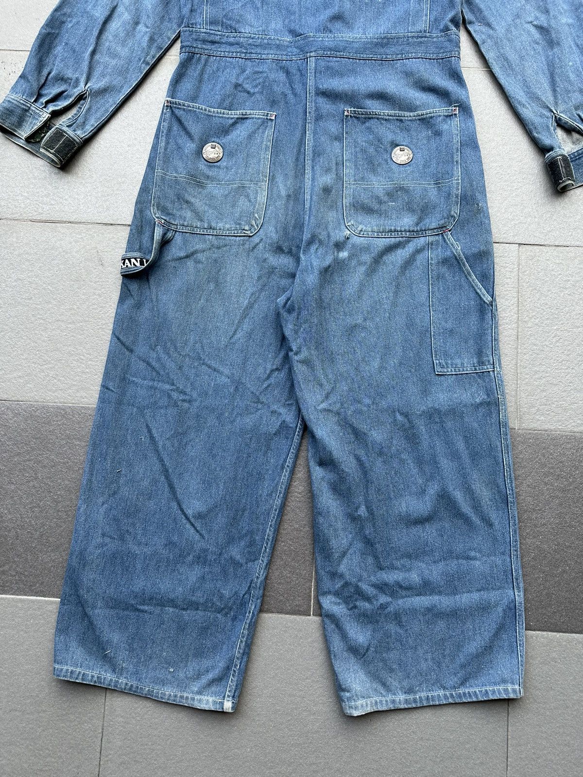 Karl Kani 2000s Kani Sports Auto Club Toys Baggy Denim Coveralls Size US 34 / EU 50 - 5 Thumbnail