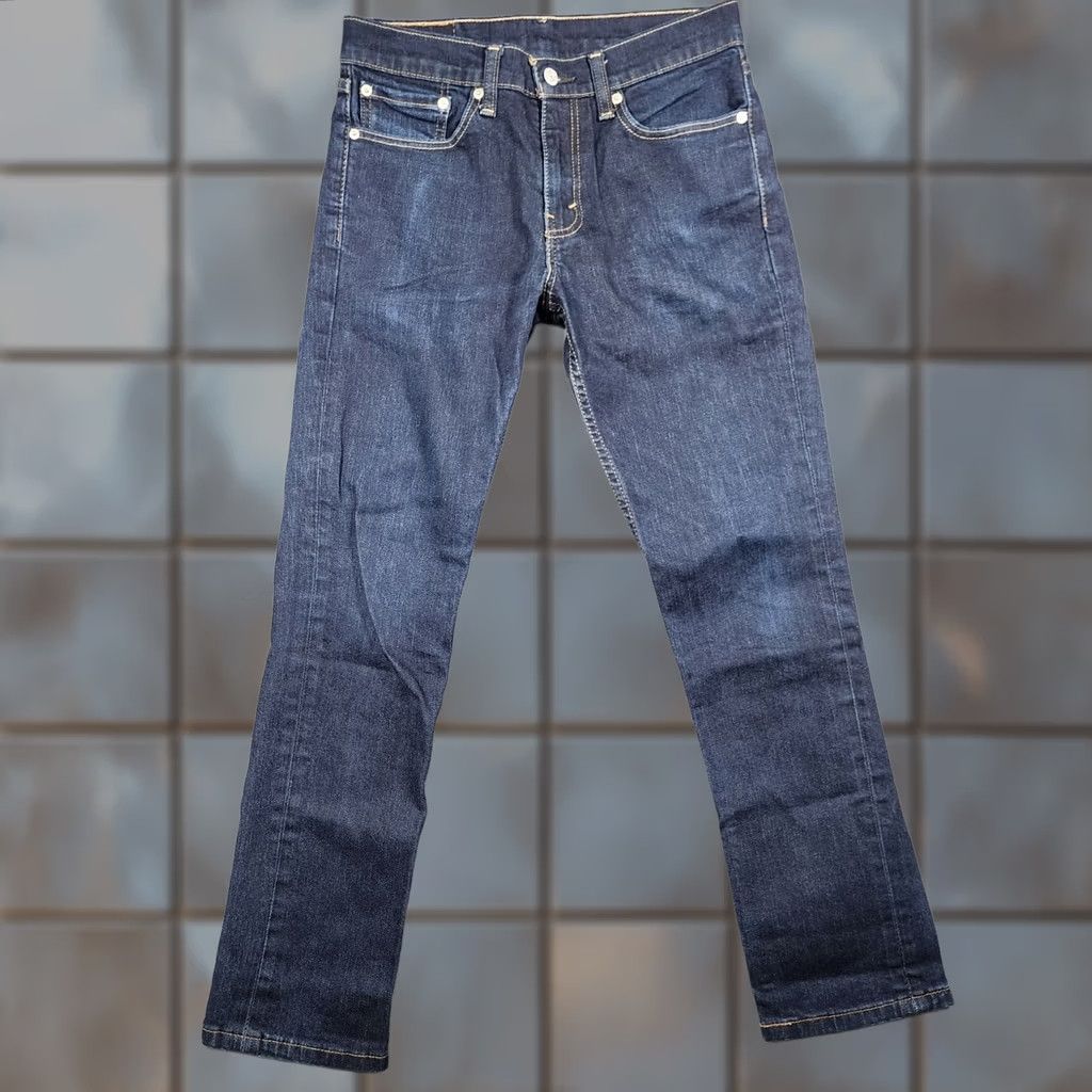 Levi's Levis Jeans Men 30x29 Dark Wash Blue Slim Straight Workwear Casual Tagged 31x30 Size US 30 / EU 46 - 1 Thumbnail