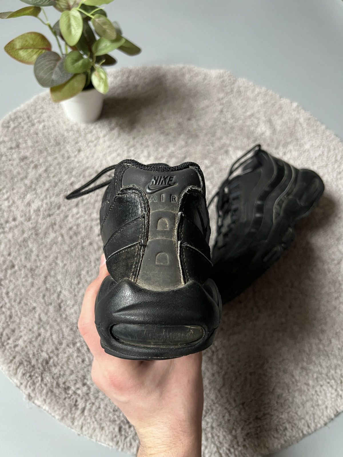 Black Shoes Nike Air Max 95 Essential Triple