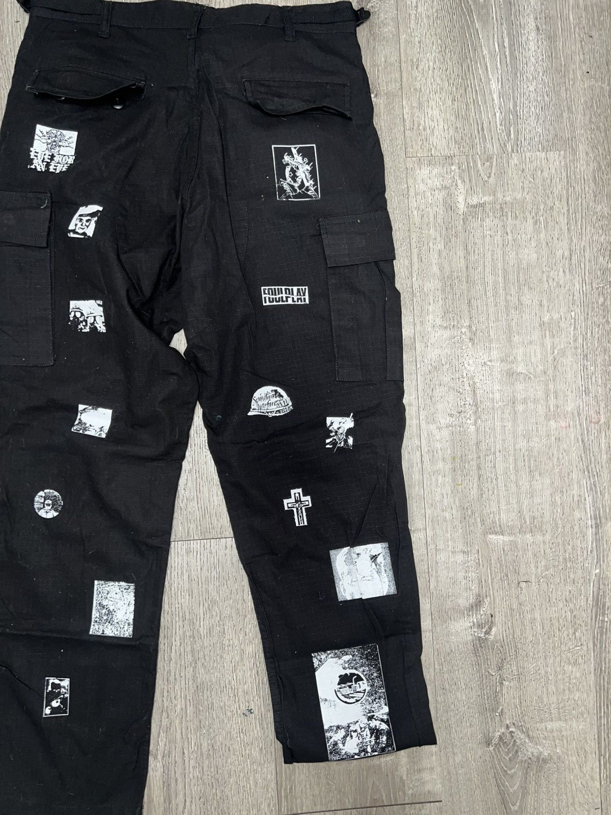 Foulplay Company × Fuck The Population Foulplay AOP Black pants w/ White Print x G59 Size US 32 / EU 48 - 6 Thumbnail