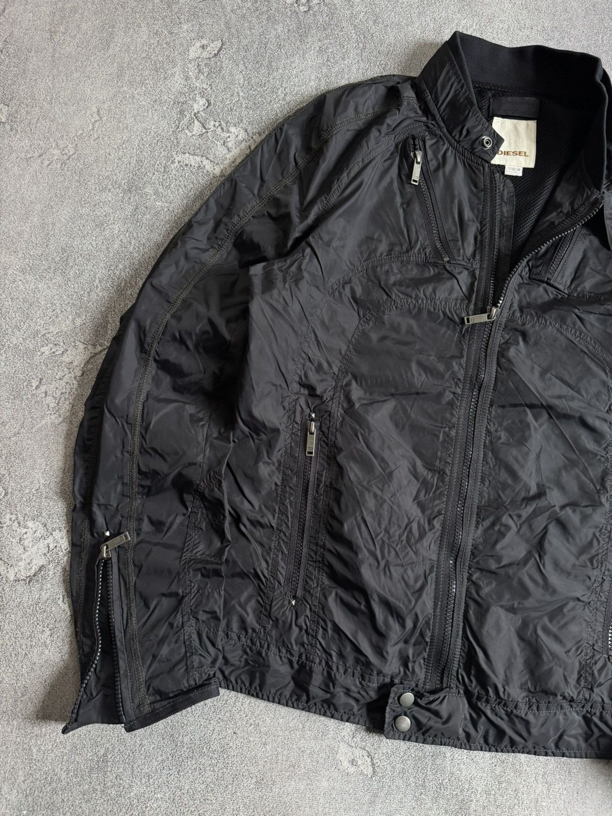 Diesel Diesel M zip nylon bomber jacket avantgarde y2k bondage 00s Size US M / EU 48-50 / 2 - 2 Thumbnail