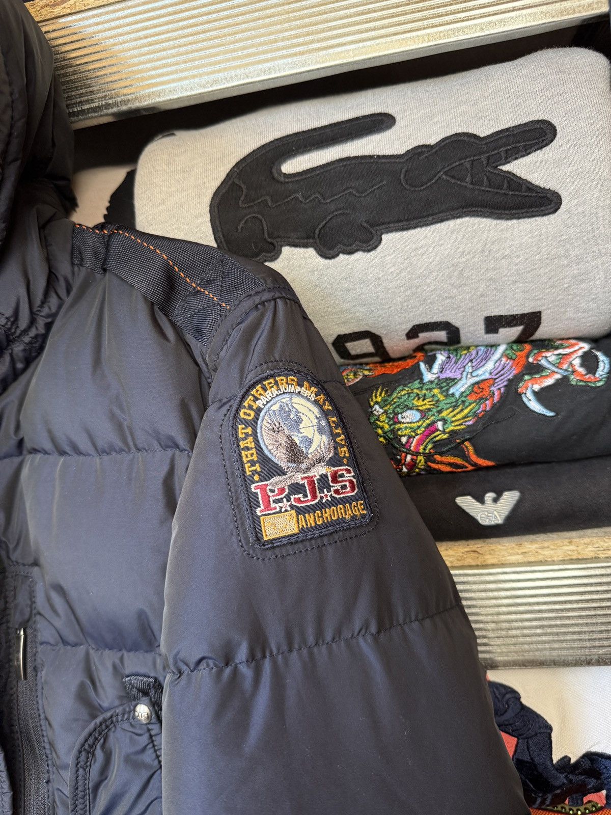 Parajumpers Parajumpers Puffer Down Jacket Super Lightweight Beige Logo Size XS / US 0-2 / IT 36-38 - 9 Thumbnail