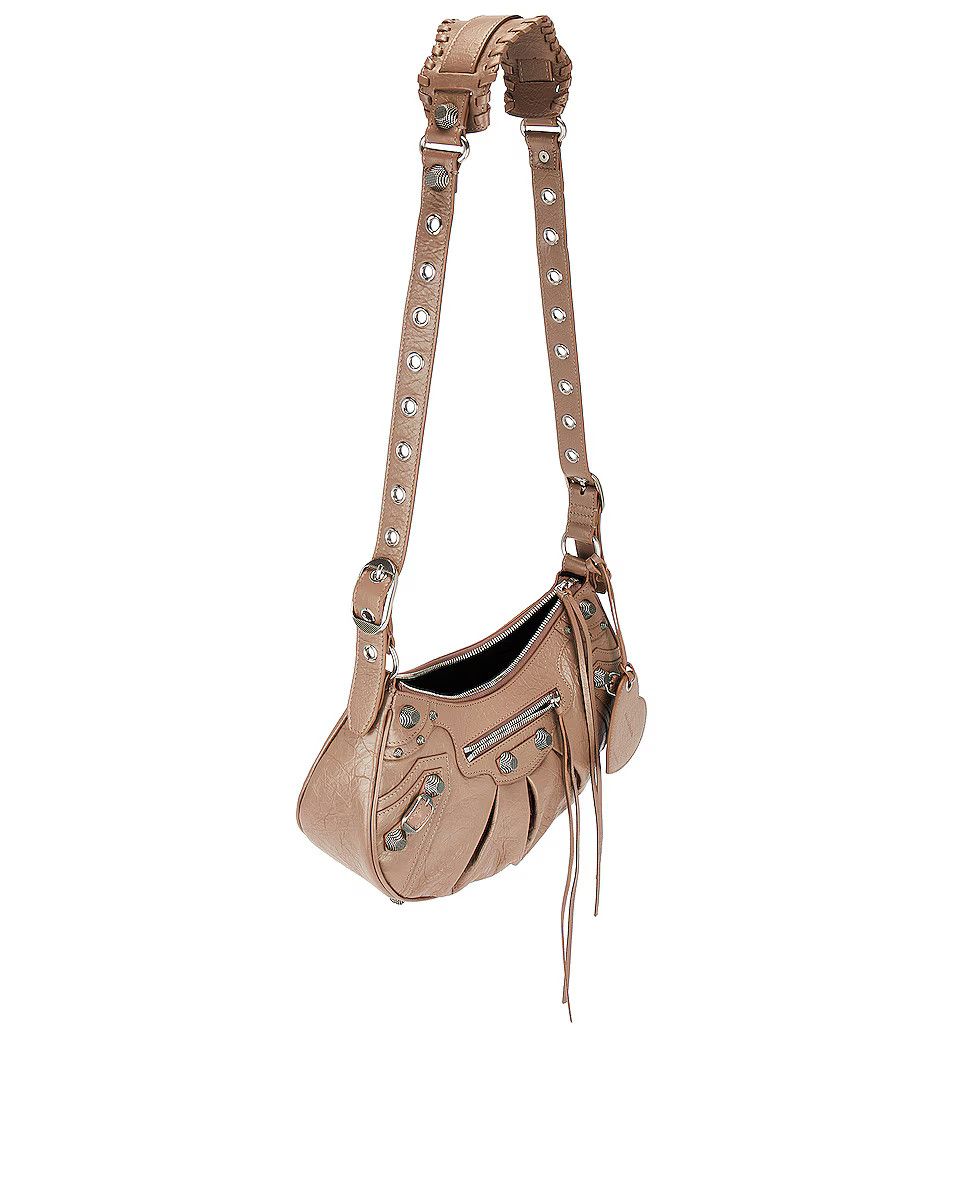 Balenciaga o1mt1gz1024 Size: OS / Le Cagole Small Shoulder Bag in Beige Size ONE SIZE - 4 Thumbnail