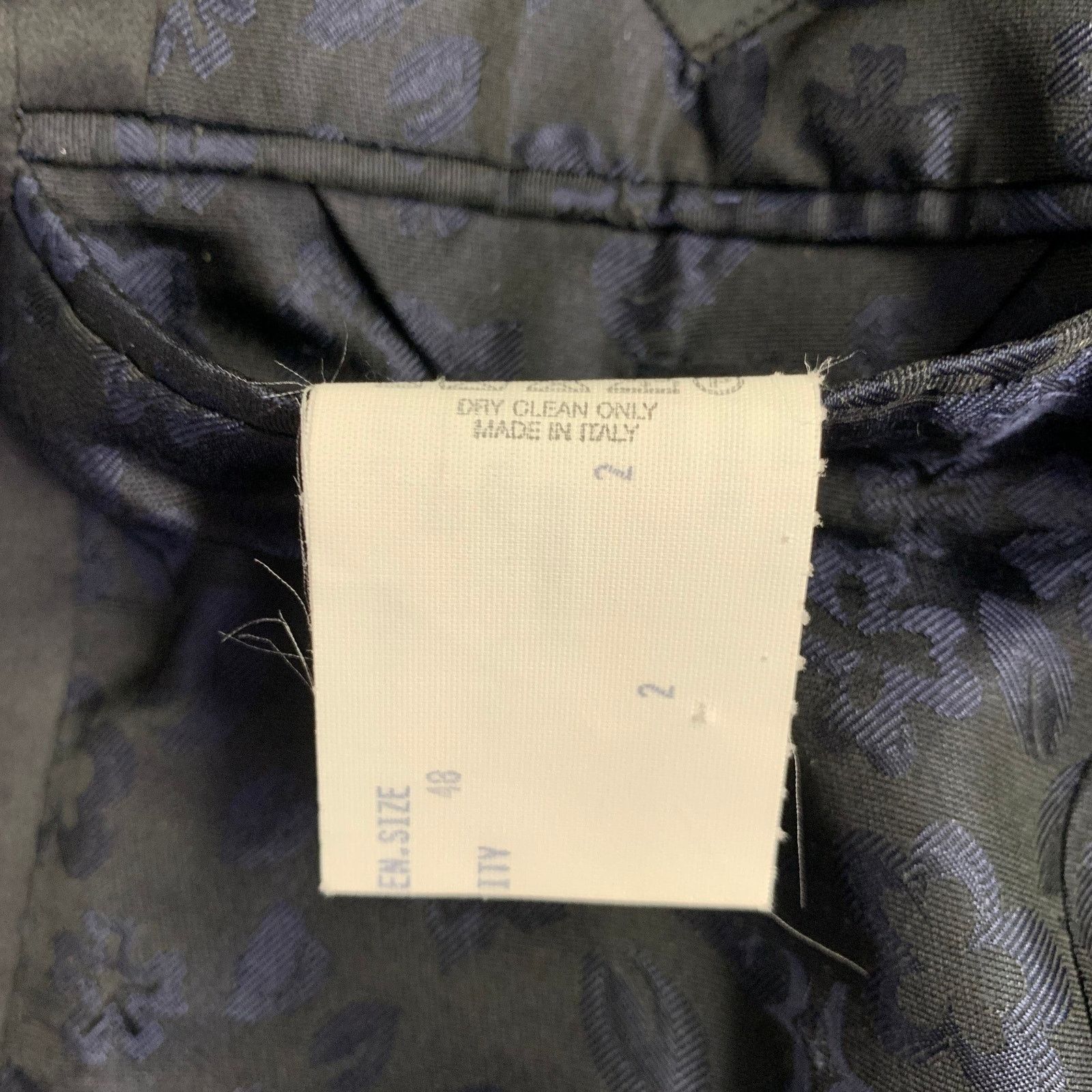Billionaire Couture Size 38 Black Cotton Silk Shawl Collar Sport Coat Size 38R - 9 Thumbnail