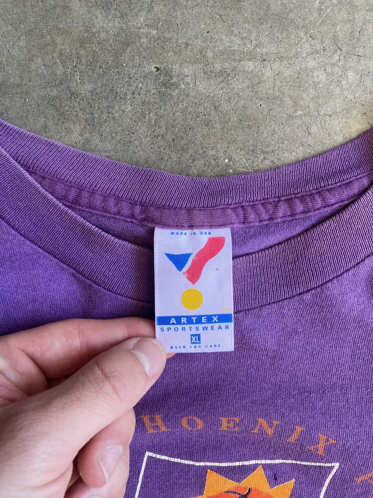 Vintage 90s Phoenix Suns Made in U.S.A Vintage Tee Size US XL / EU 56 / 4 - 4 Thumbnail