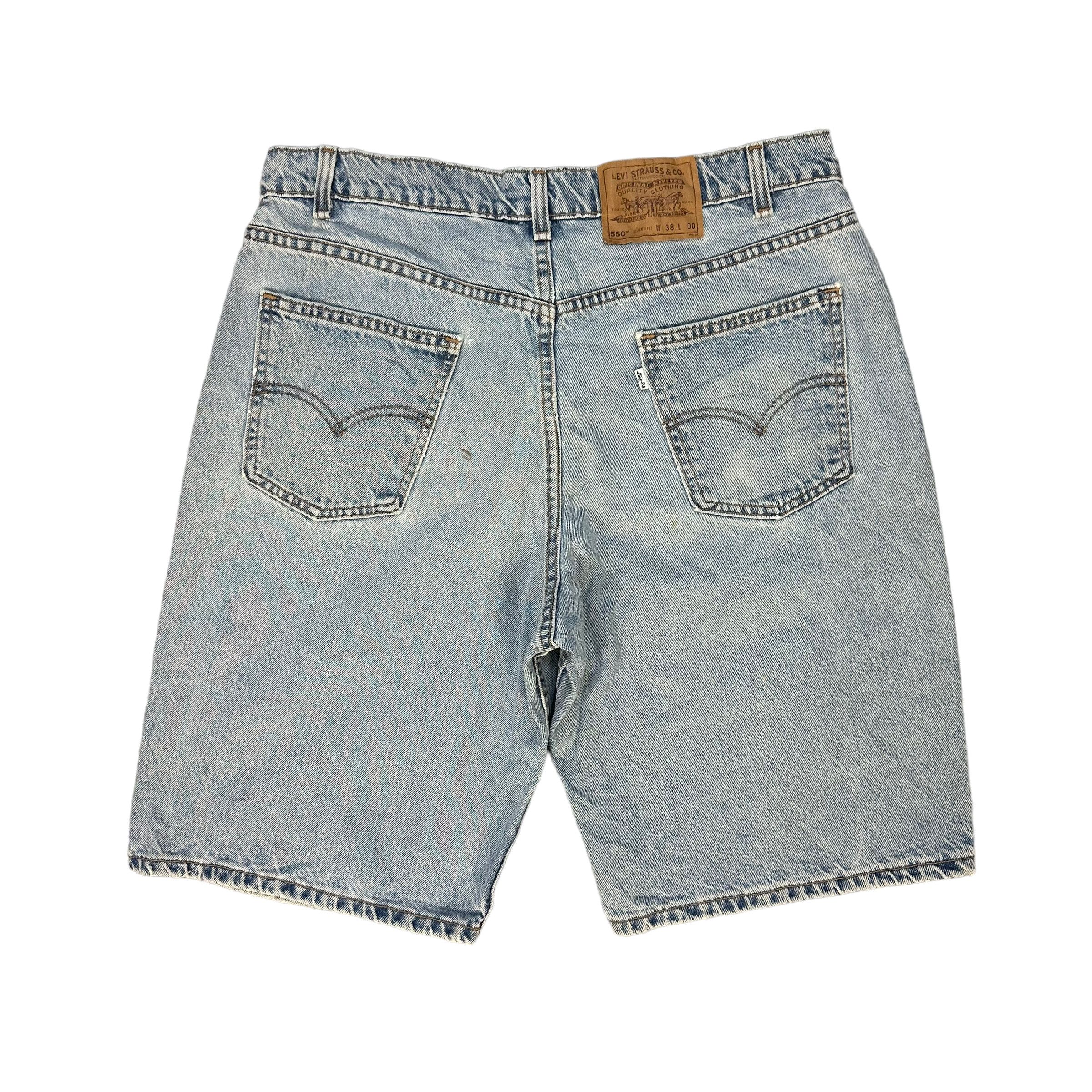 Levi's LEVIS 505 WHITE TAB WASHED DENIM SHORTS #8406-007 Size US 38 / EU 54 - 10 Thumbnail