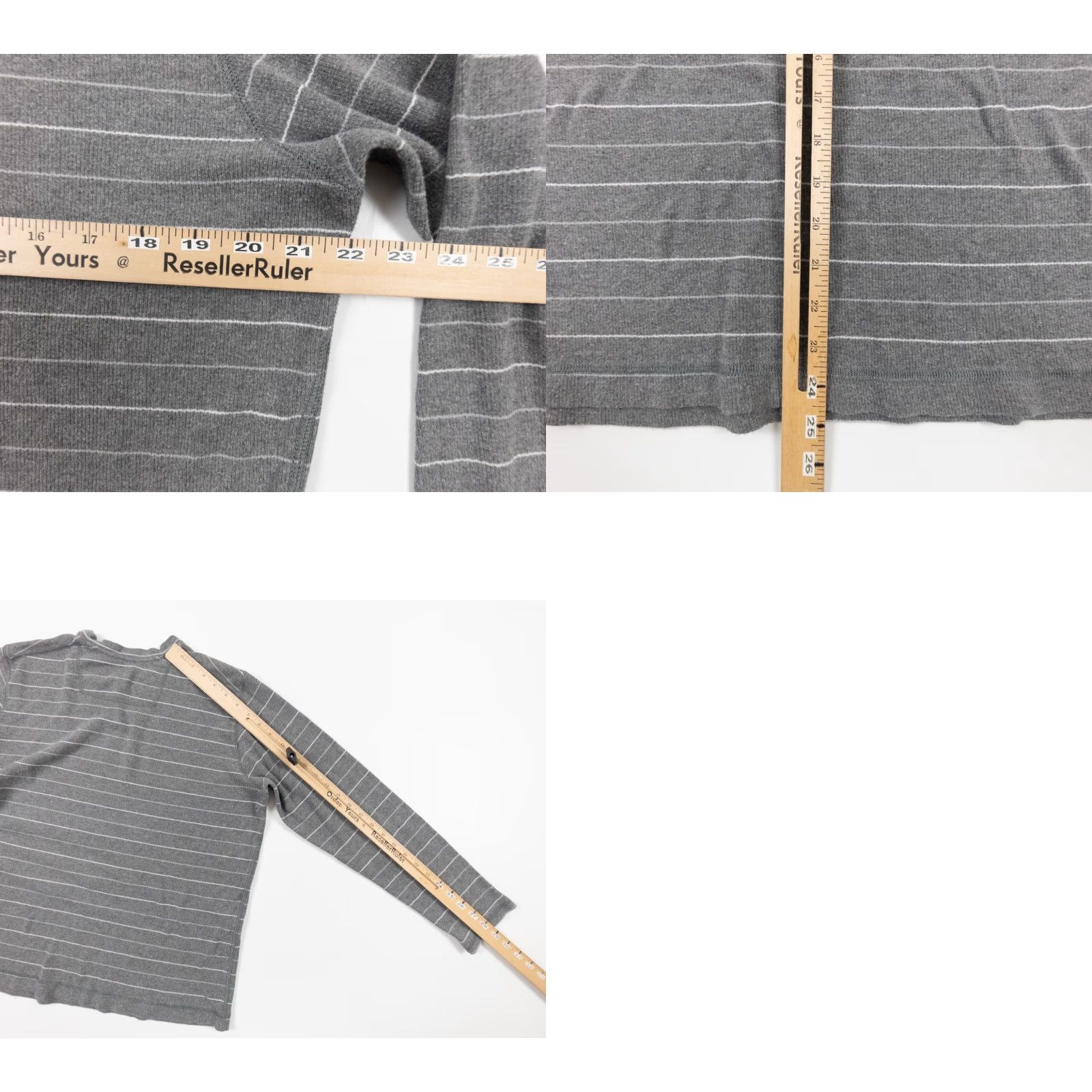 Quiksilver VINTAGE Quiksilver Ribbed Knit Long Sleeve Shirt Adult Medium Gray Surf Mens Size US M / EU 48-50 / 2 - 8 Thumbnail