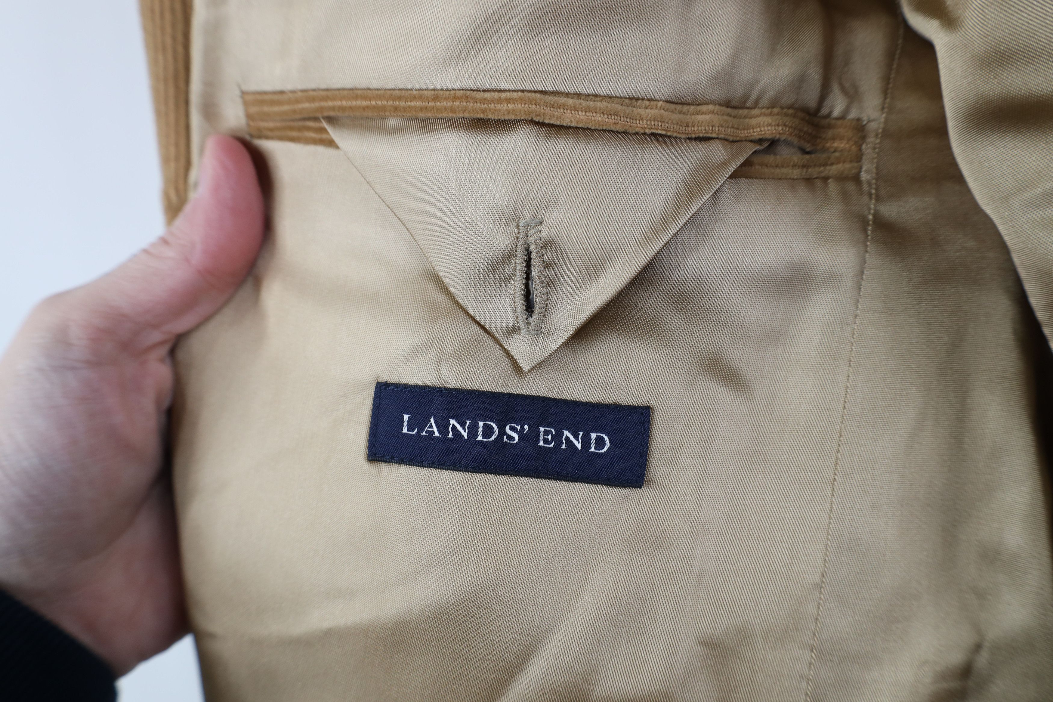 Lands' End Vintage 90s Lands End Suit Coat Blazer Jacket Khaki Brown Size US XL / EU 56 / 4 - 11 Thumbnail