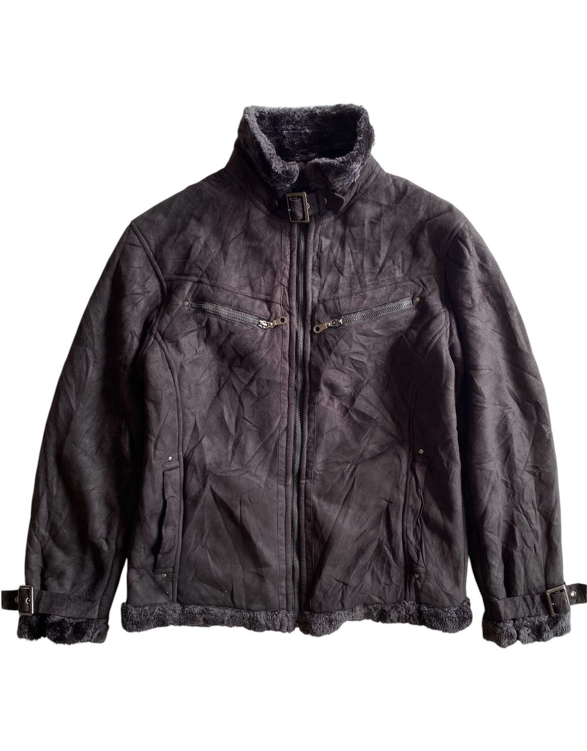 If Six Was Nine × Japanese Brand × Le Grande Bleu (L.G.B.) japanesebrand Roushatte fur linning black jacket Size US L / EU 52-54 / 3 - 1 Thumbnail