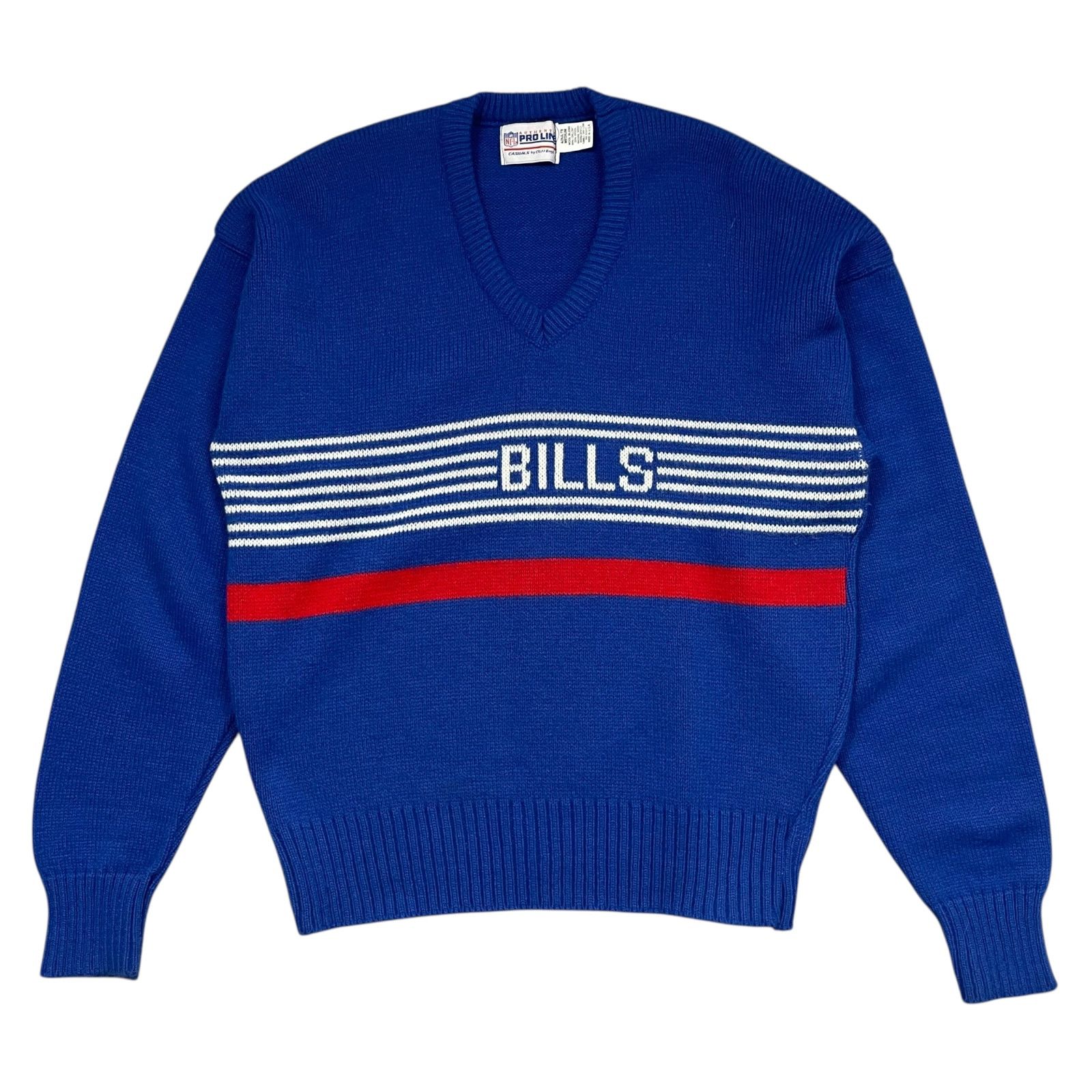 NFL VTG 90s BUFFALO BILLS CLIFF ENGLE WOOL KNIT SWEATER SIZE M Size US M / EU 48-50 / 2 - 1 Thumbnail