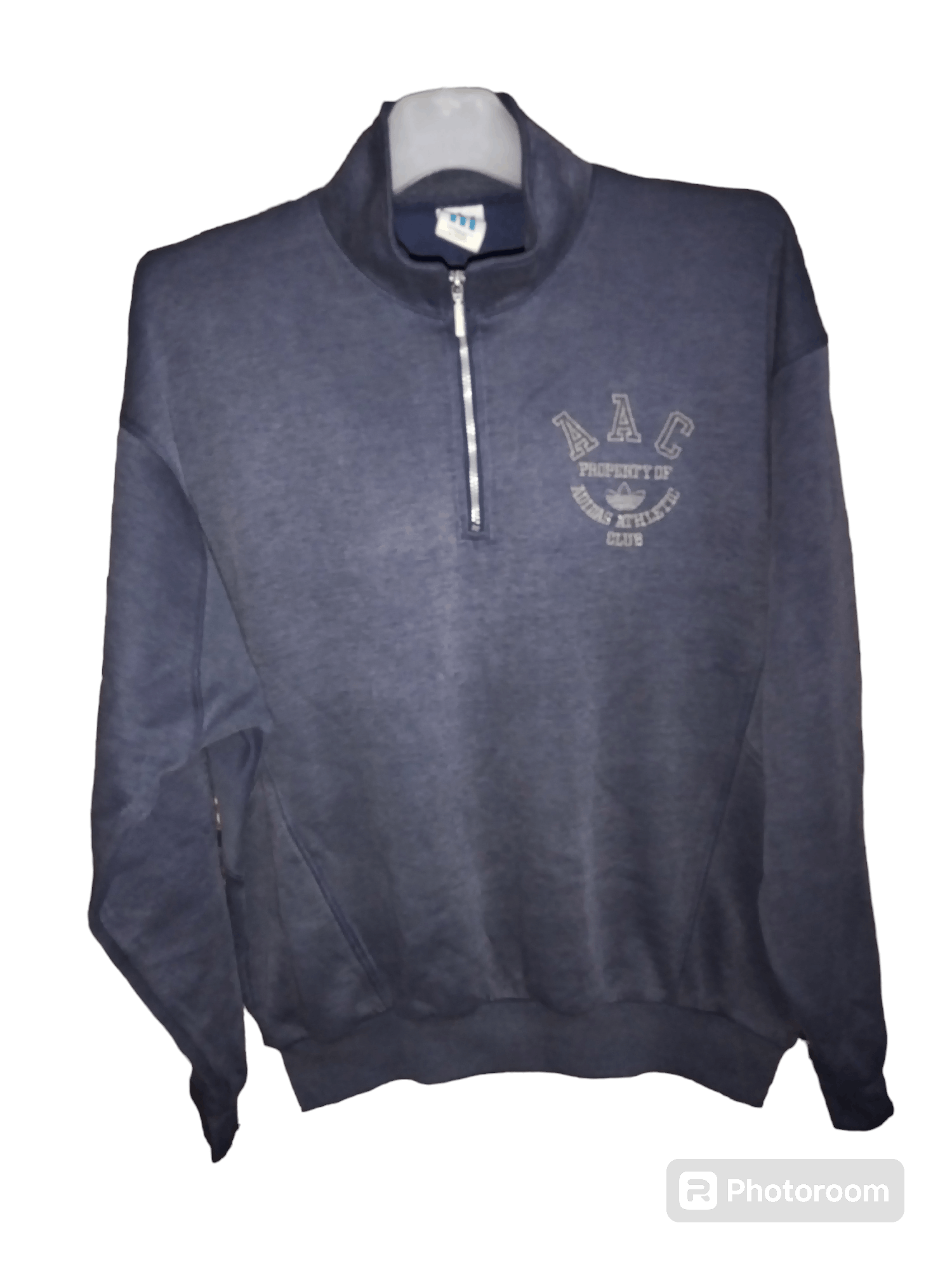 Adidas Vintage Adidas Half Zipper Sweatshirt Size US L / EU 52-54 / 3 - 1 Thumbnail