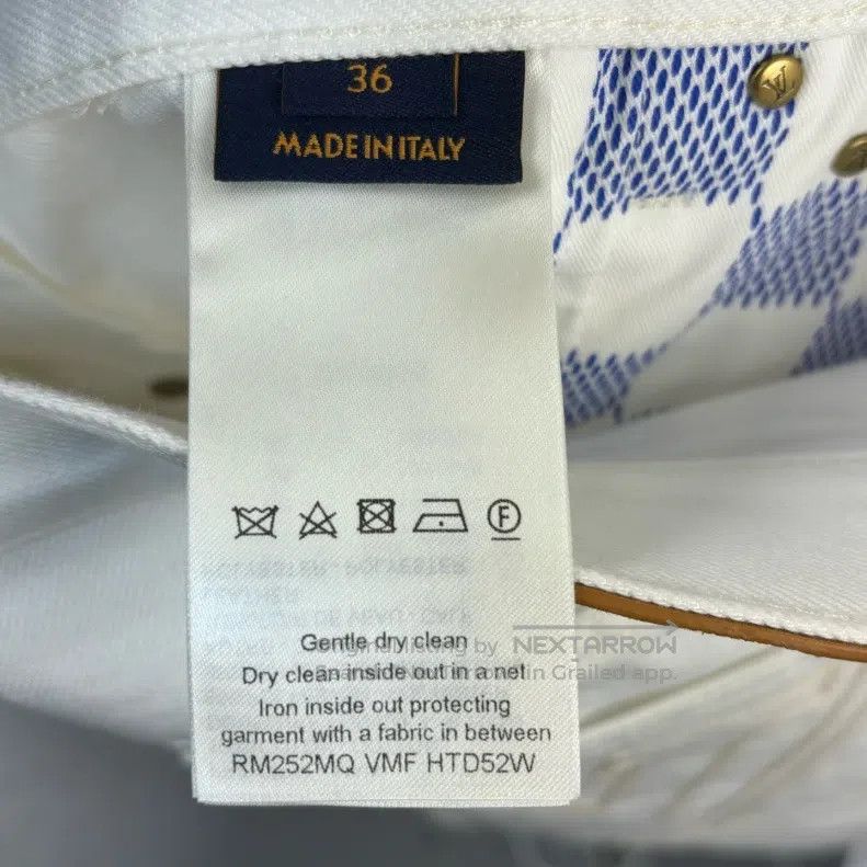 Louis Vuitton Louis Vuitton FW25 white embroidered logo zip pocket denim Size US 36 / EU 52 - 4 Thumbnail