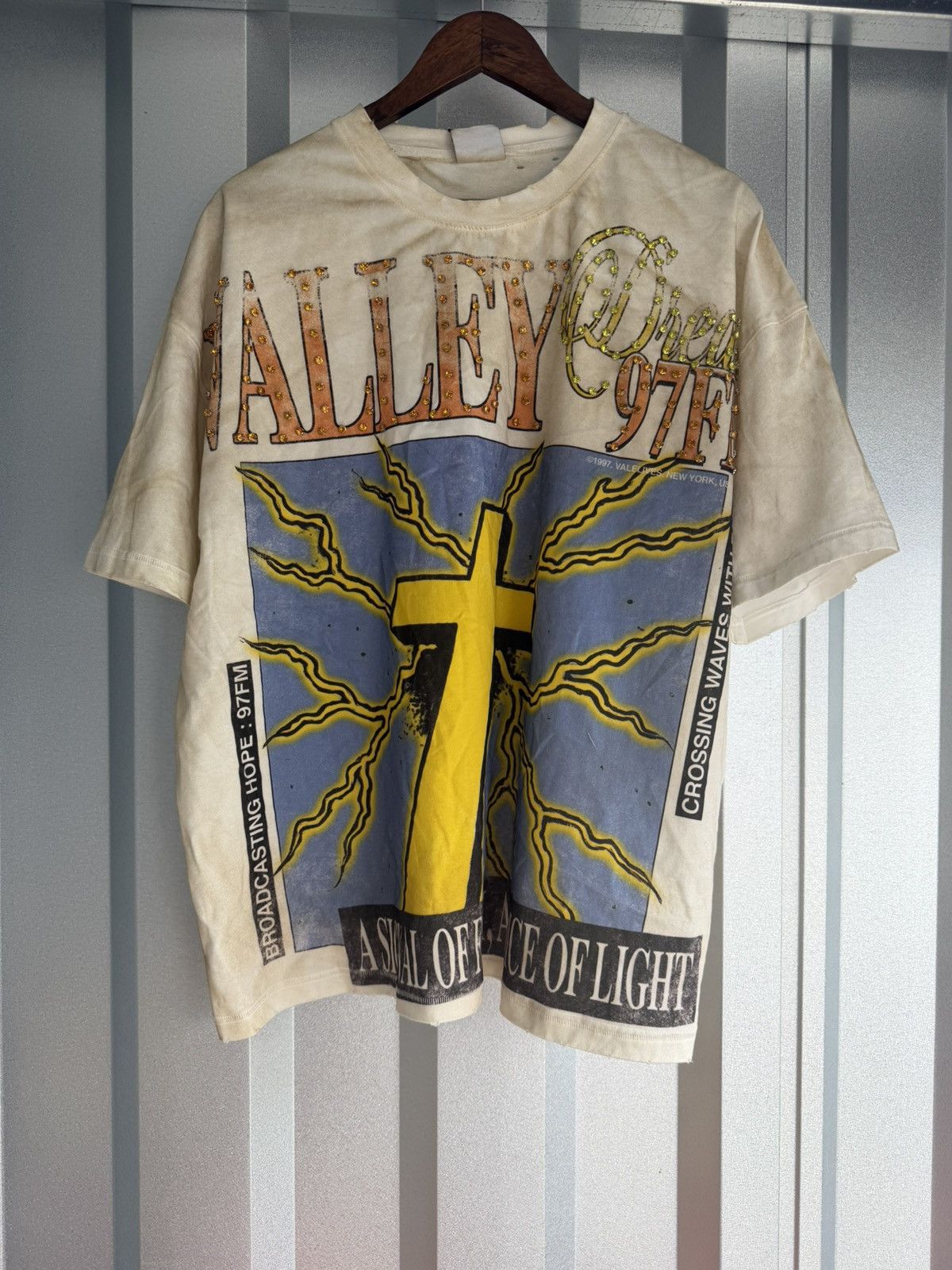 Vale Vale Forever Thunder Cross Bling Tee 'Dirt/White' Size US XL / EU 56 / 4 - 2 Thumbnail