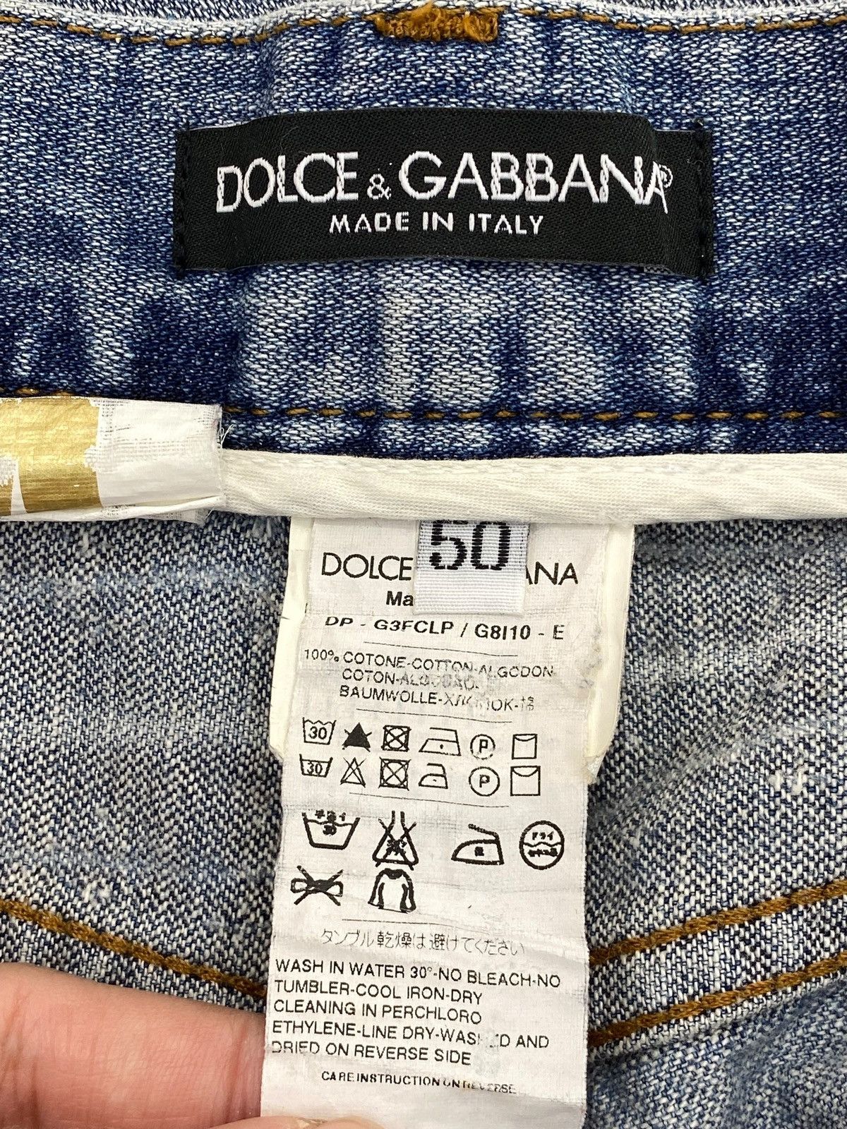 Dolce & Gabbana Dolce & Gabbana Brand Faded Ripped Jeans Size US 36 / EU 52 - 14 Thumbnail