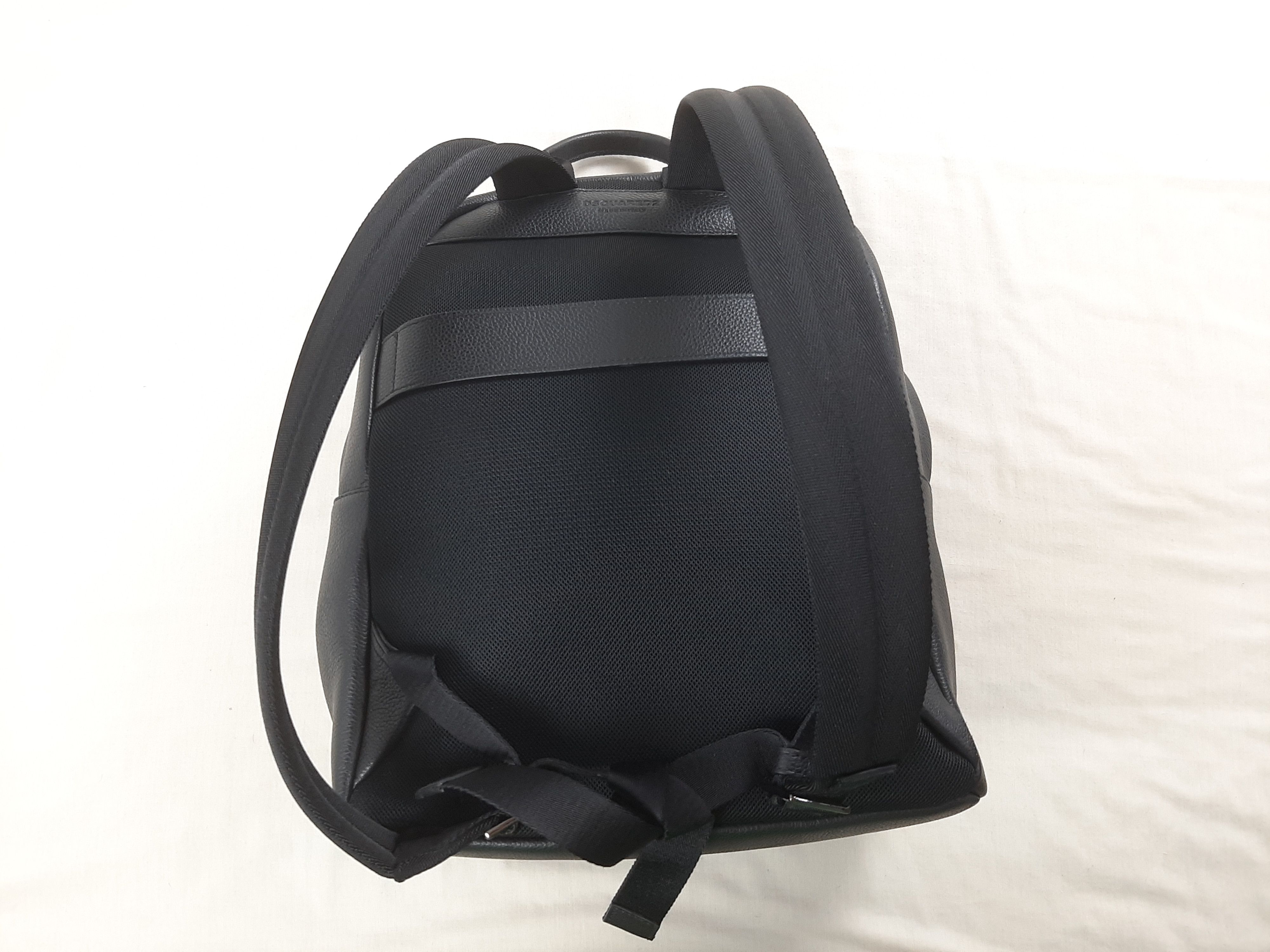Dsquared2 Dsquared2 Leather Backpack Black Men's One Size Logo Size ONE SIZE - 10 Thumbnail