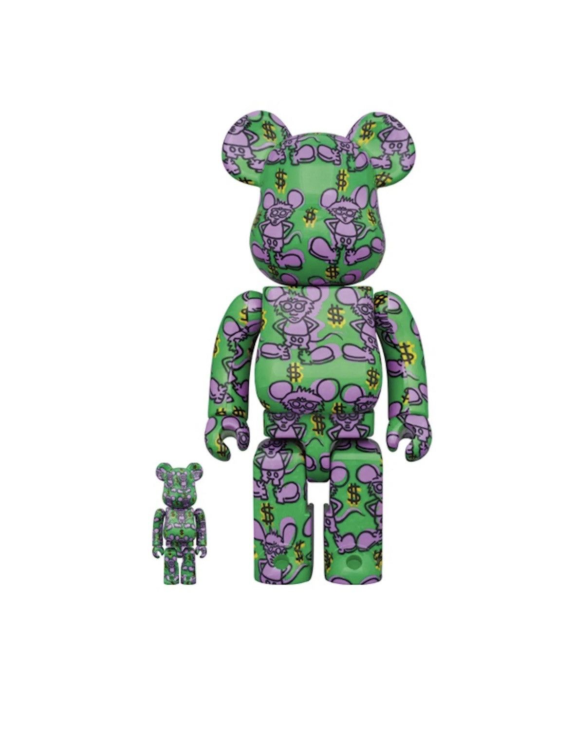 Medicom Toy Bearbrick × Keith Haring #11100% & 400% Set Size ONE SIZE - 1 Thumbnail