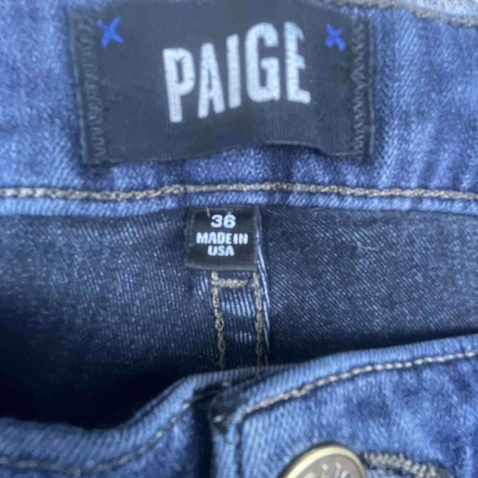 Paige Paige Jeans Mens 36 Federal Straight Stretch Dark USA Size US 36 / EU 52 - 3 Thumbnail