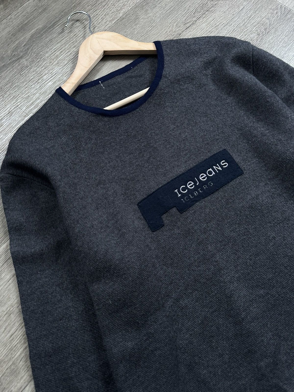 Iceberg 🫧ICEBERG WOOL SWEATERS ICE JEANS MADE IN ITALY Size US L / EU 52-54 / 3 - 6 Thumbnail