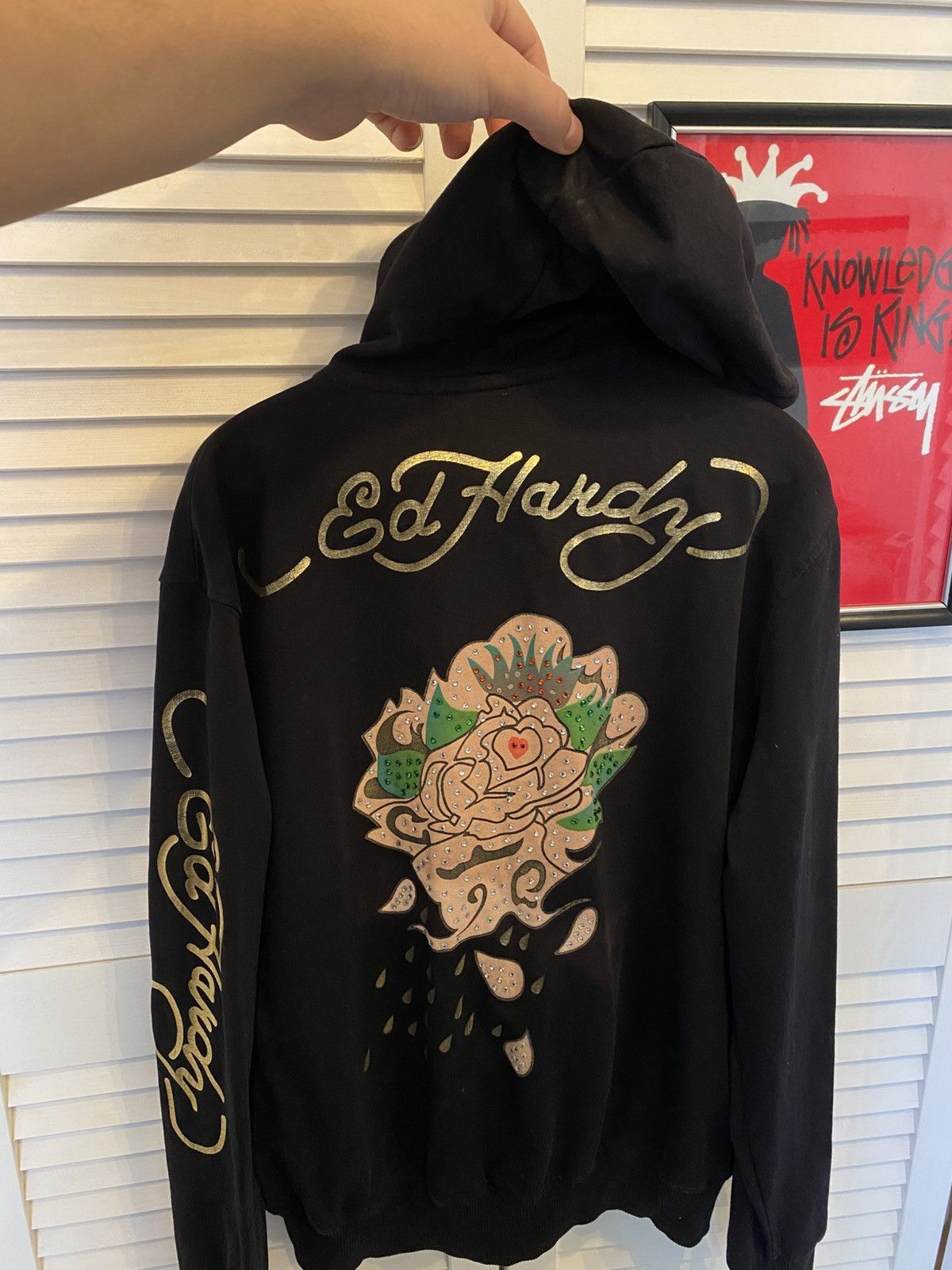 Ed Hardy Vintage Zip-Up Hoodie Ed Hardy by Christian Audigier y2K Size M / US 6-8 / IT 42-44 - 5 Thumbnail