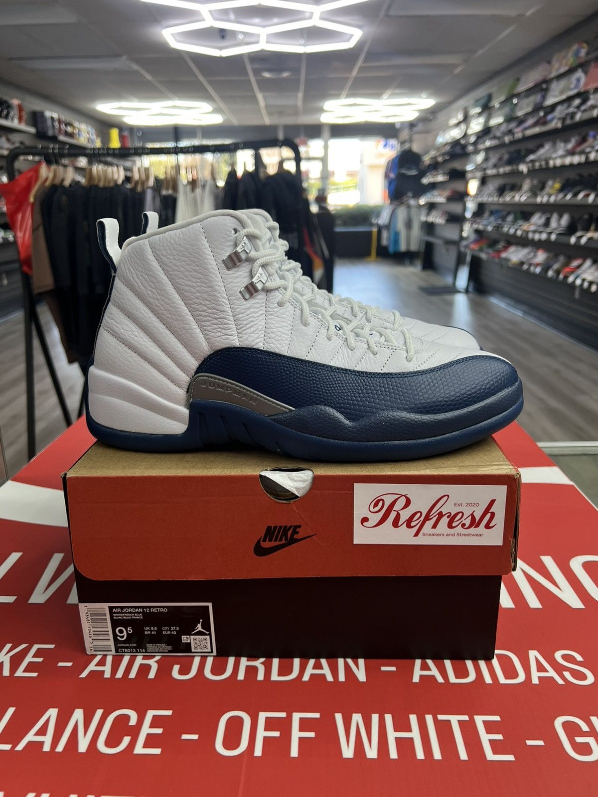 Jordan Brand Air Jordan 12 Retro French Blue Size 9.5 (CT8013-114) Size US 9.5 / EU 42-43 - 1 Thumbnail
