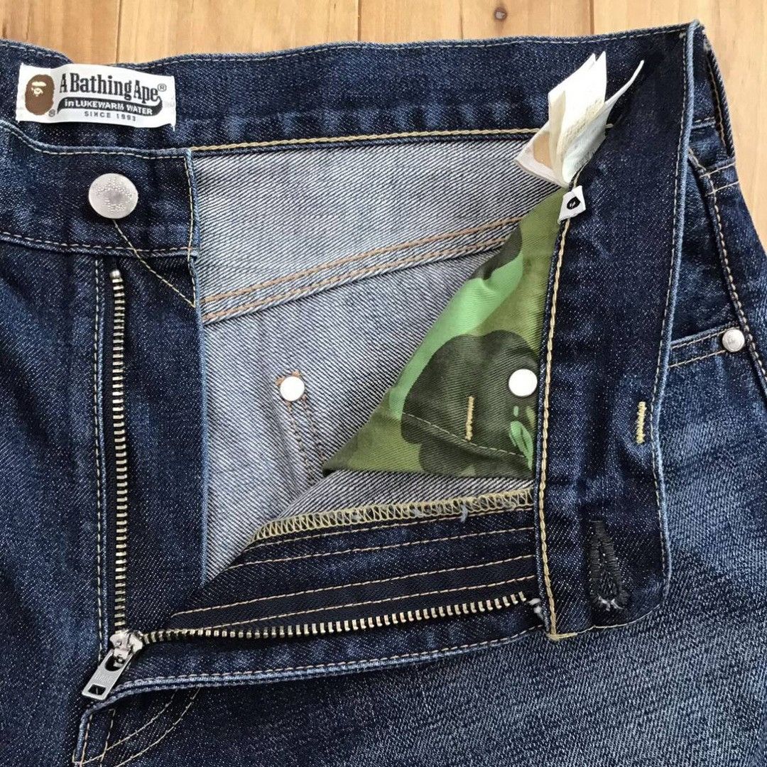 Bape × Nigo BAPE ASNKA LOGO Denim Pants a bathing ape NIGO ★size L Size US 34 / EU 50 - 7 Thumbnail