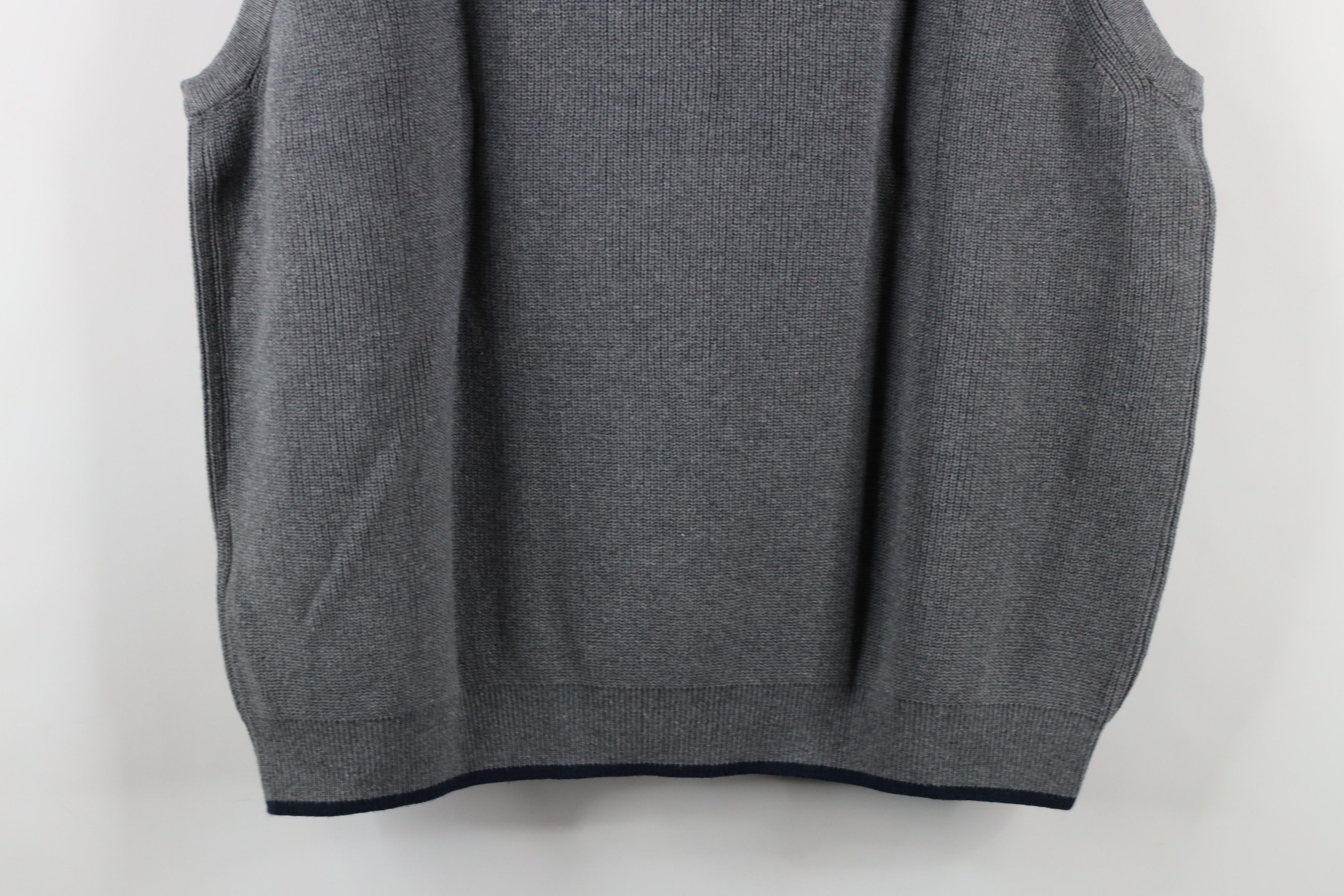 Tommy Hilfiger × Vintage Deadstock Vintage 90s Tommy Hilfiger Knit Sweater Vest Gray Size US XL / EU 56 / 4 - 11 Thumbnail