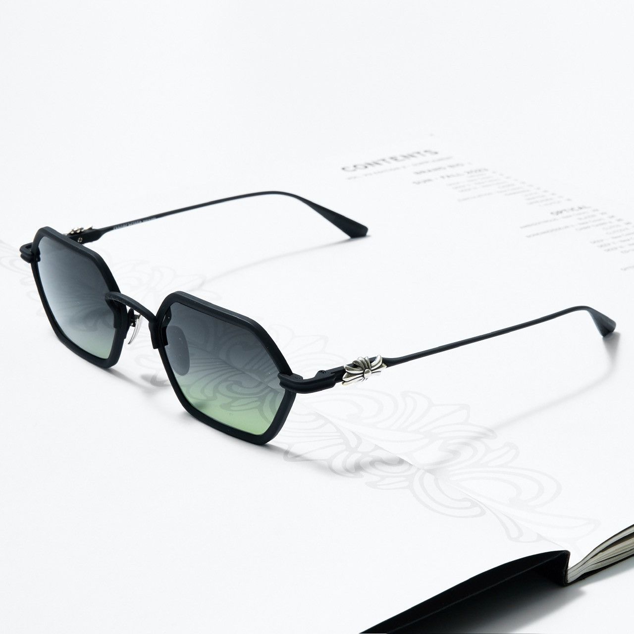 Chrome Hearts CHROME HEARTS DATASS MATTE BLACK SUNGLASSES Size ONE SIZE - 2 Thumbnail