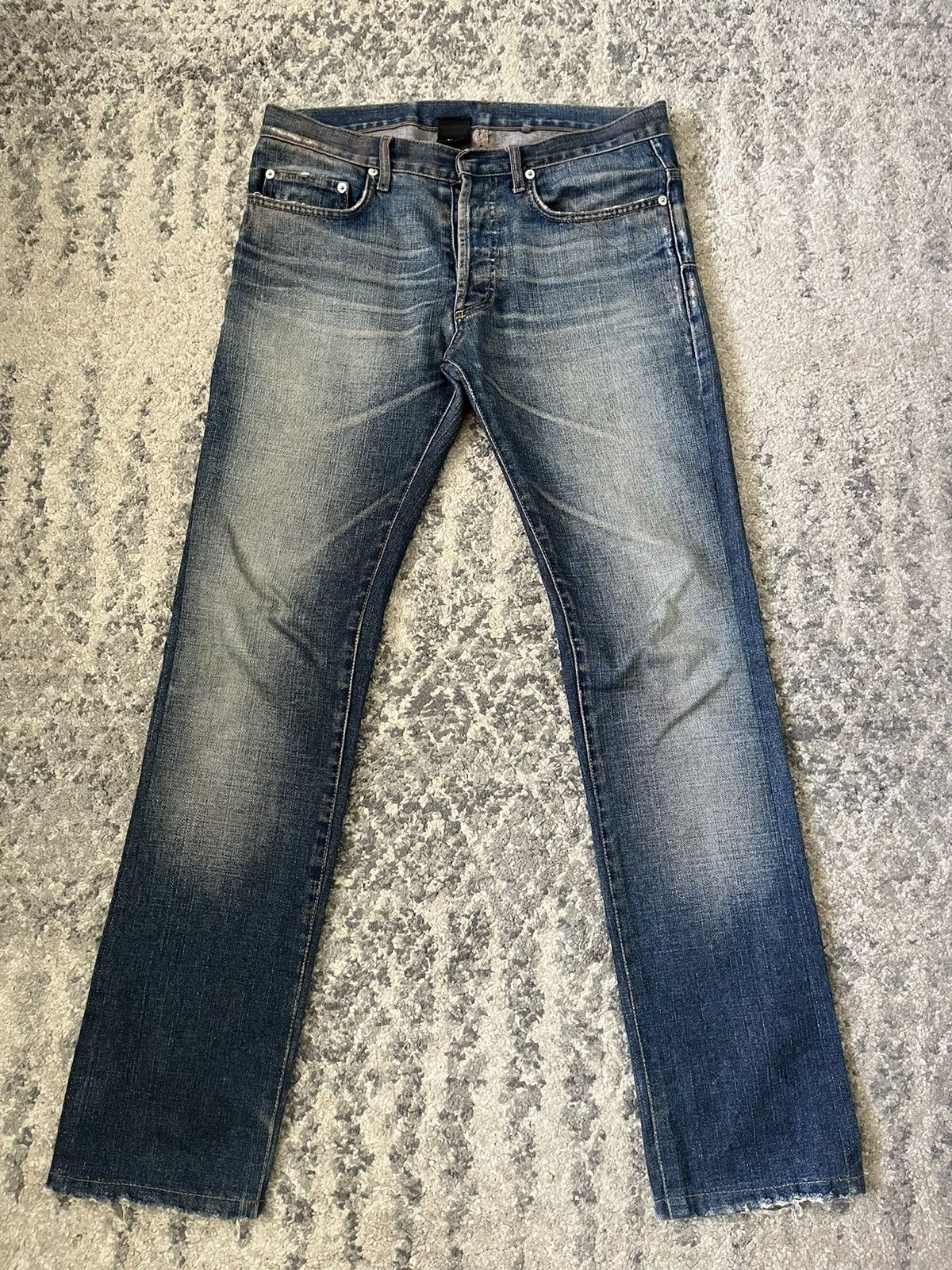 Dior × Hedi Slimane Dior Homme A/W05 Rust denim | Grailed
