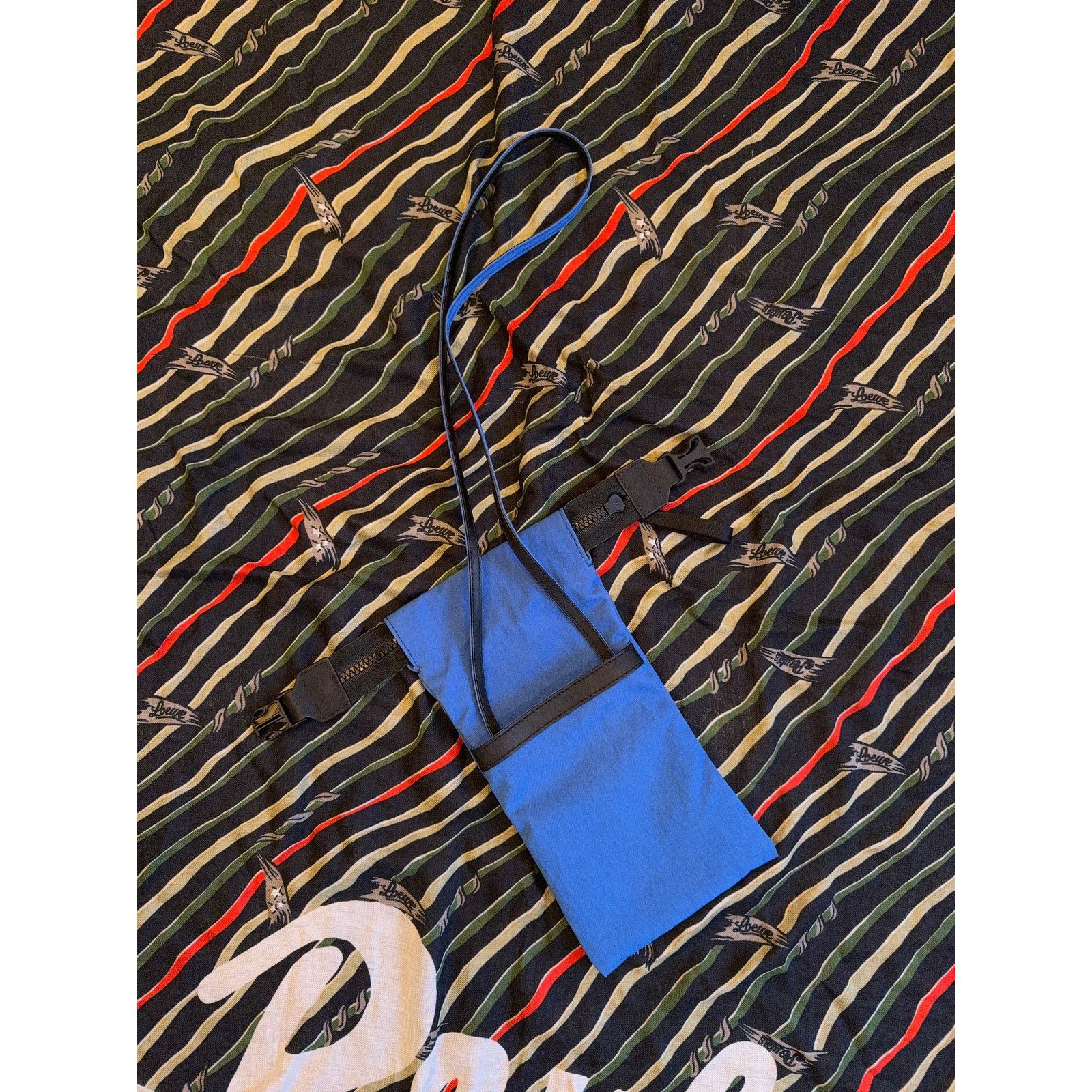 Moncler Genius $425 Moncler Genius 5 x Craig Green Phone Neck Pouch - Blue Size ONE SIZE - 3 Thumbnail