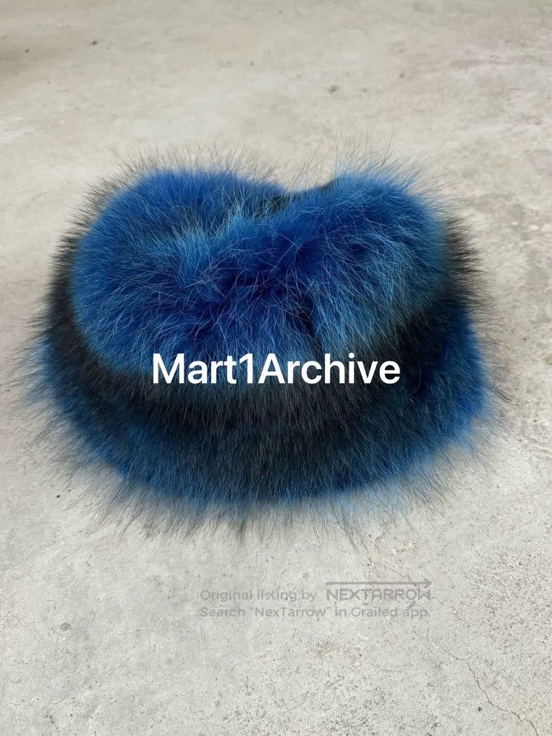 Dolce & Gabbana Dolce Gabbana size M Rabbit fur gradient blue-black beanie Size ONE SIZE - 1 Thumbnail