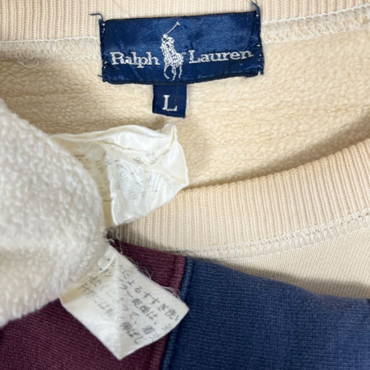 Polo Ralph Lauren × Vintage Vintage 90’s Polo Ralph Lauren Stripes Sweatshirt Size US M / EU 48-50 / 2 - 5 Thumbnail