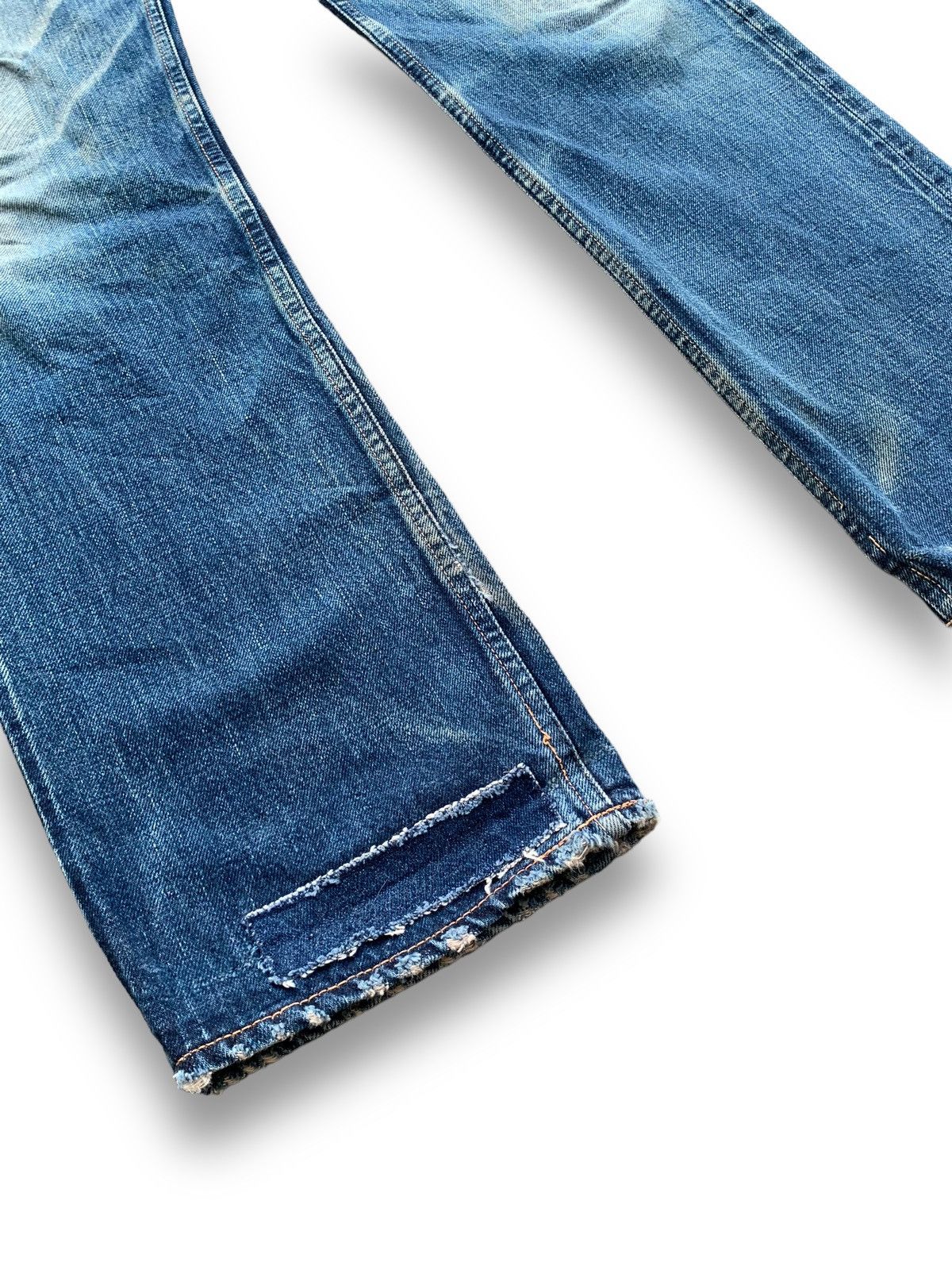 Kapital Kountry Hollywood Ranch Market HR405 Selvedge Patchwork Grunge Jeans Size US 31 - 15 Thumbnail