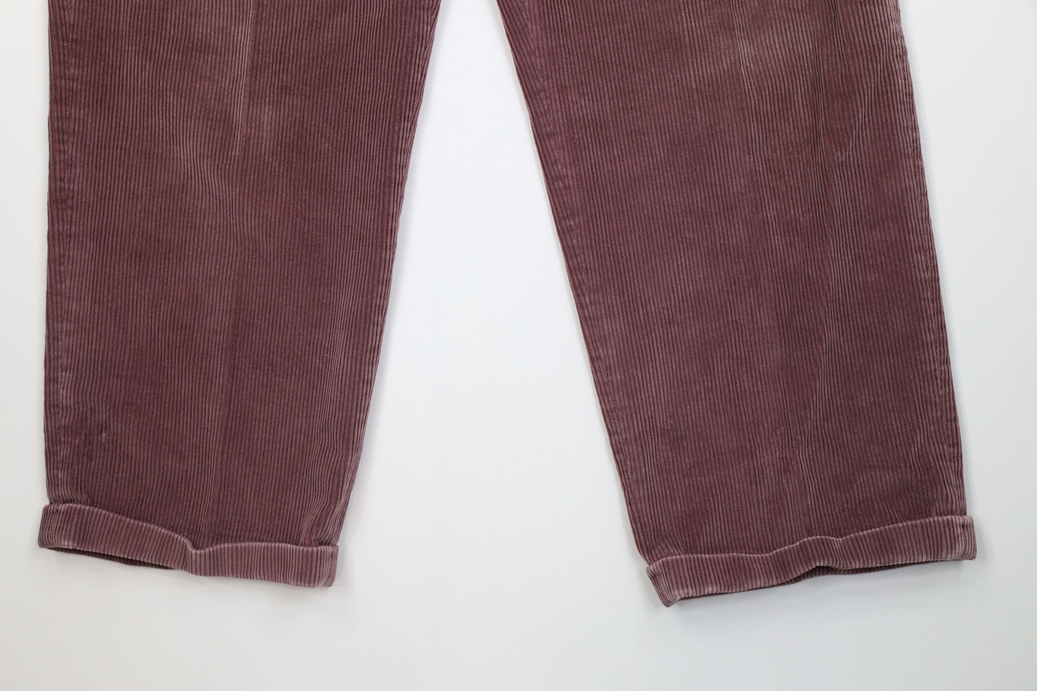 Lands' End Vintage 80s 90s Lands End Wide Leg Corduroy Chino Pants Size US 42 / EU 58 - 4 Thumbnail
