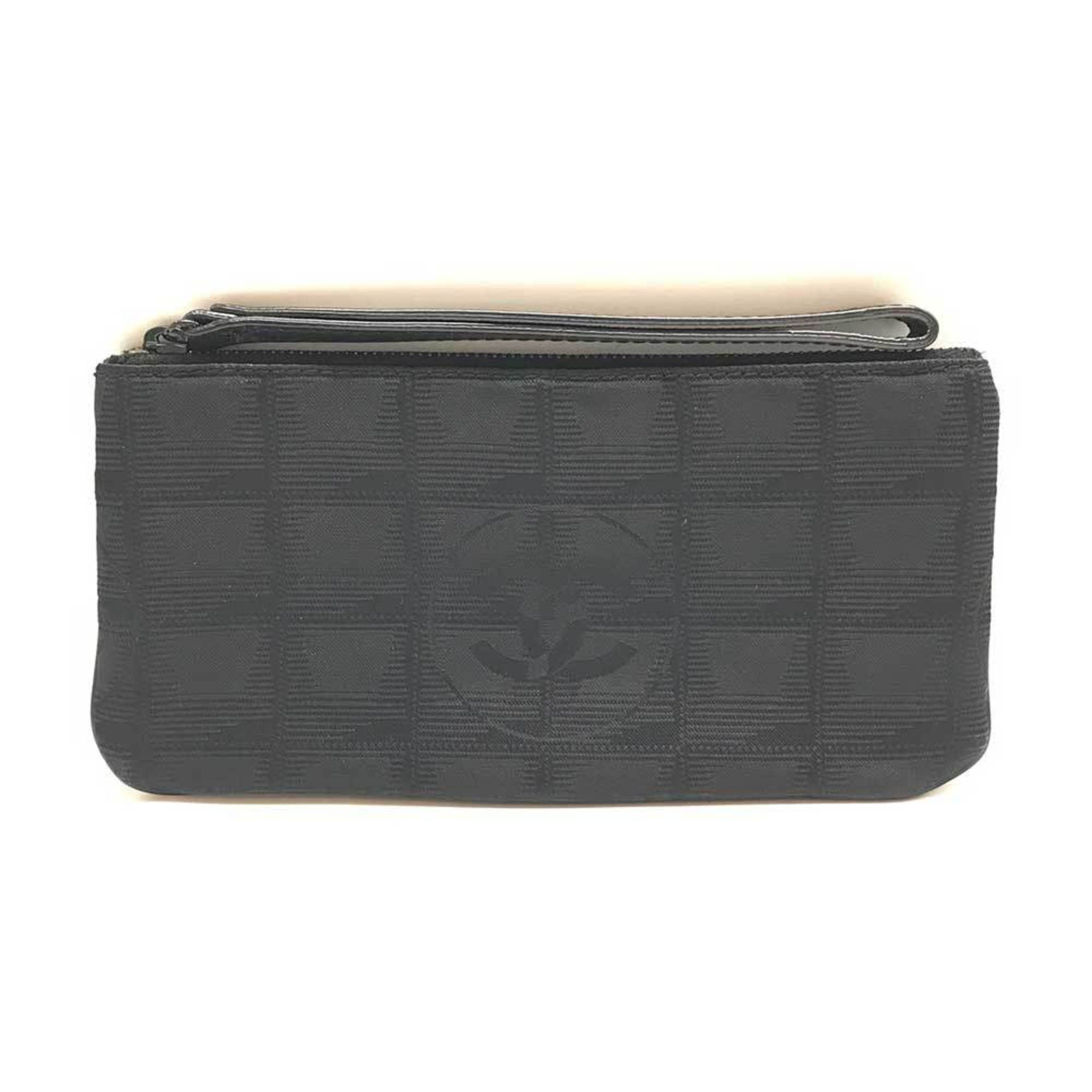 image of Chanel New Travel Line Multi Pouch Jacquard Black, Women's