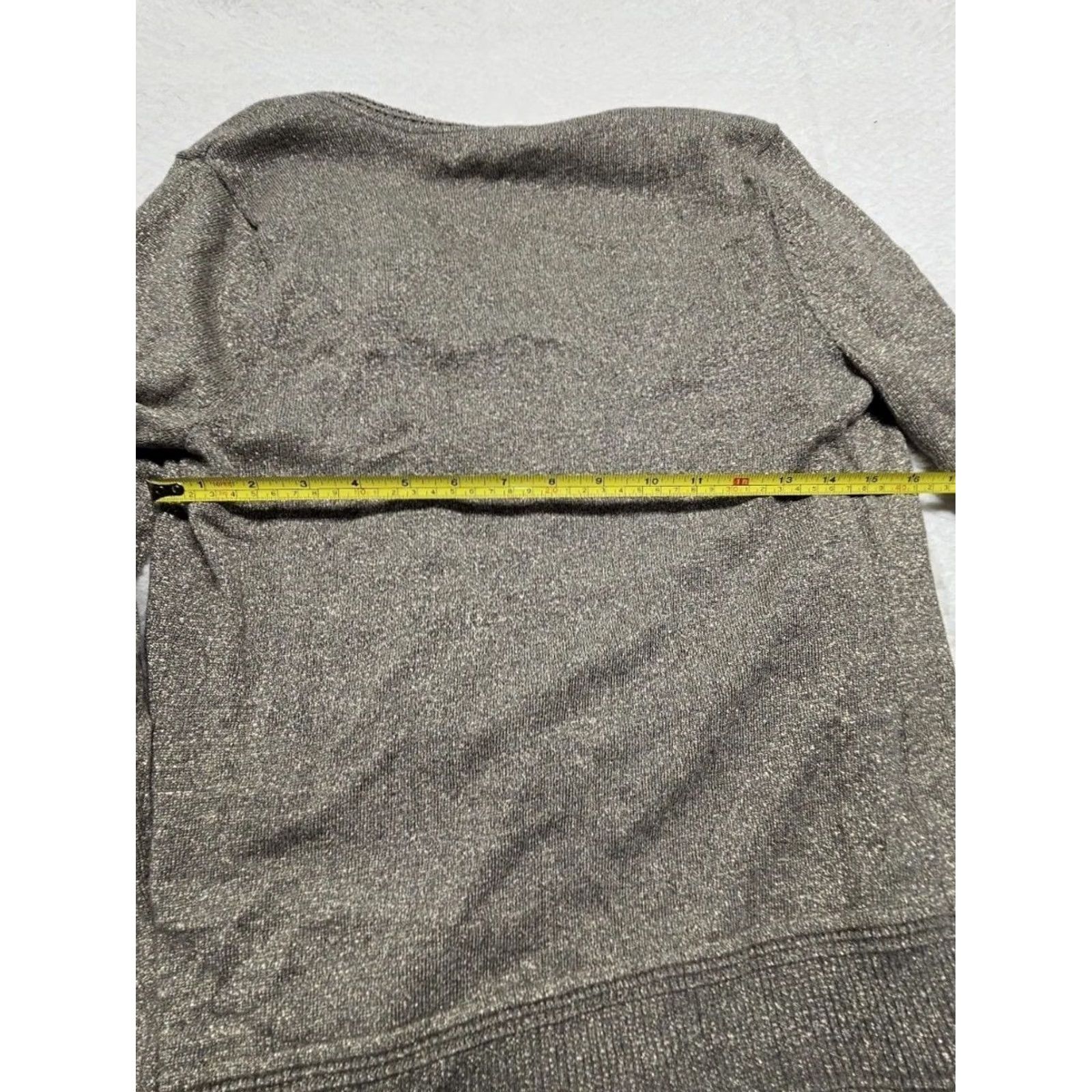 Banana Republic VINTAGE Banana Republic Cardigan Women’s Small Metallic Taupe Button Front Size S / US 4 / IT 40 - 6 Thumbnail
