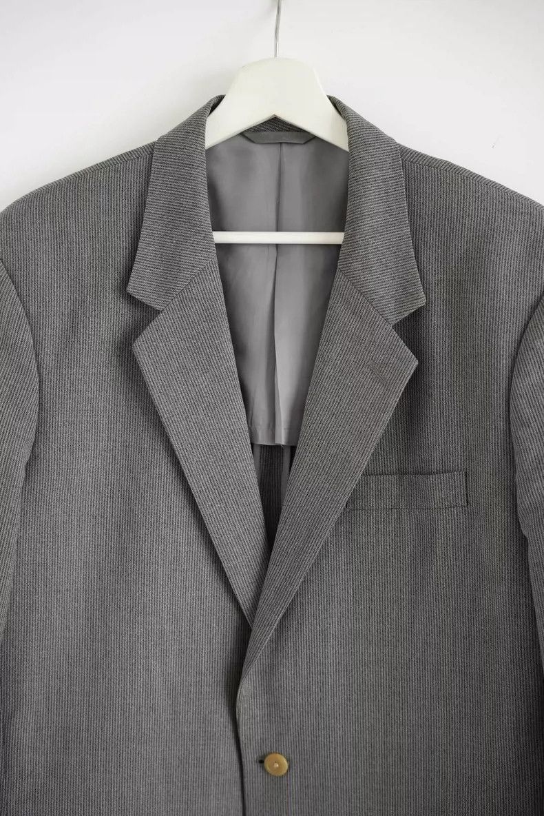 Yohji Yamamoto Yohji Yamamoto Yohji Yamamoto 90s Black Gray Striped Suit Size US M / EU 48-50 / 2 - 4 Thumbnail