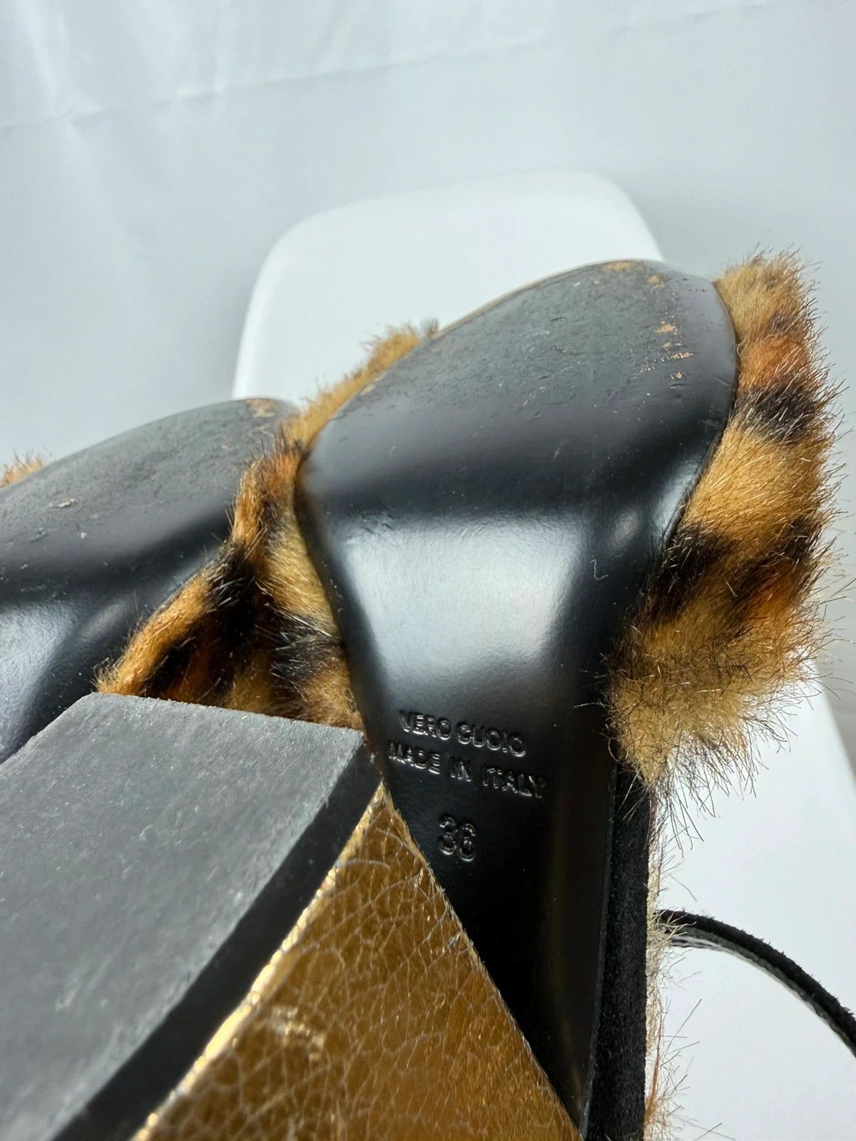 Other Strategia Faux Fur Heels Italy size 36 Size US 6 / IT 36 - 8 Thumbnail