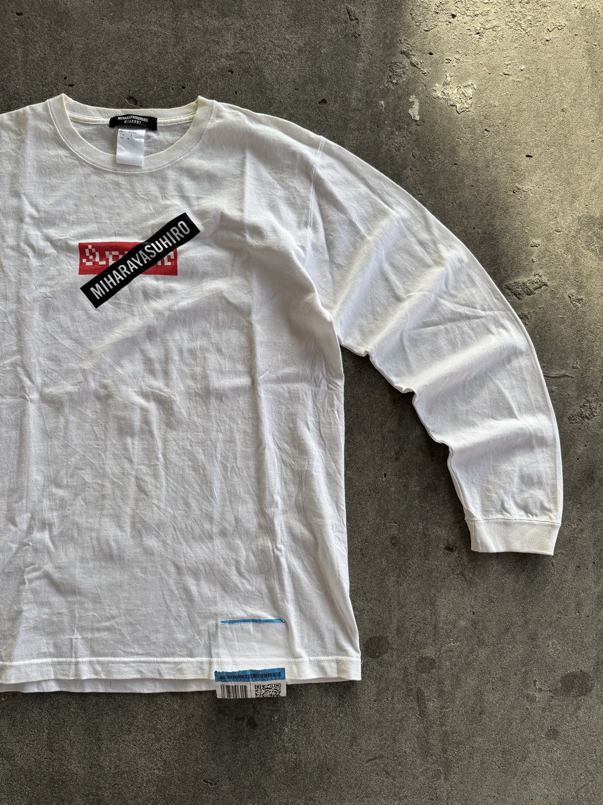 Maison MIHARA YASUHIRO Mihara Yasuhiro Box Logo Fake LS Tshirt Size US L / EU 52-54 / 3 - 3 Thumbnail