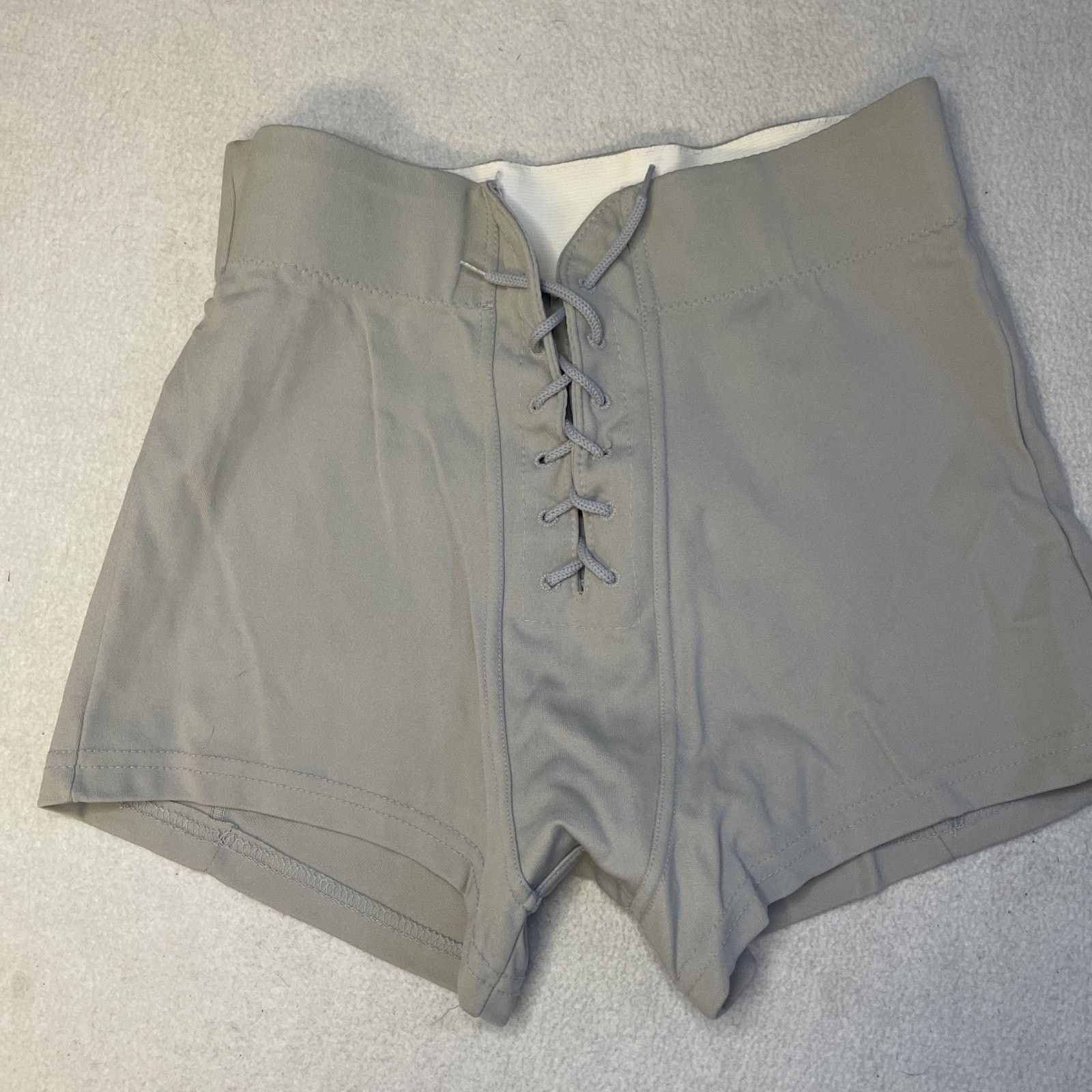Other Vintage Lace Up Front Hot Pants Mens Large High Waisted Gray Size US 34 / EU 50 - 1 Thumbnail