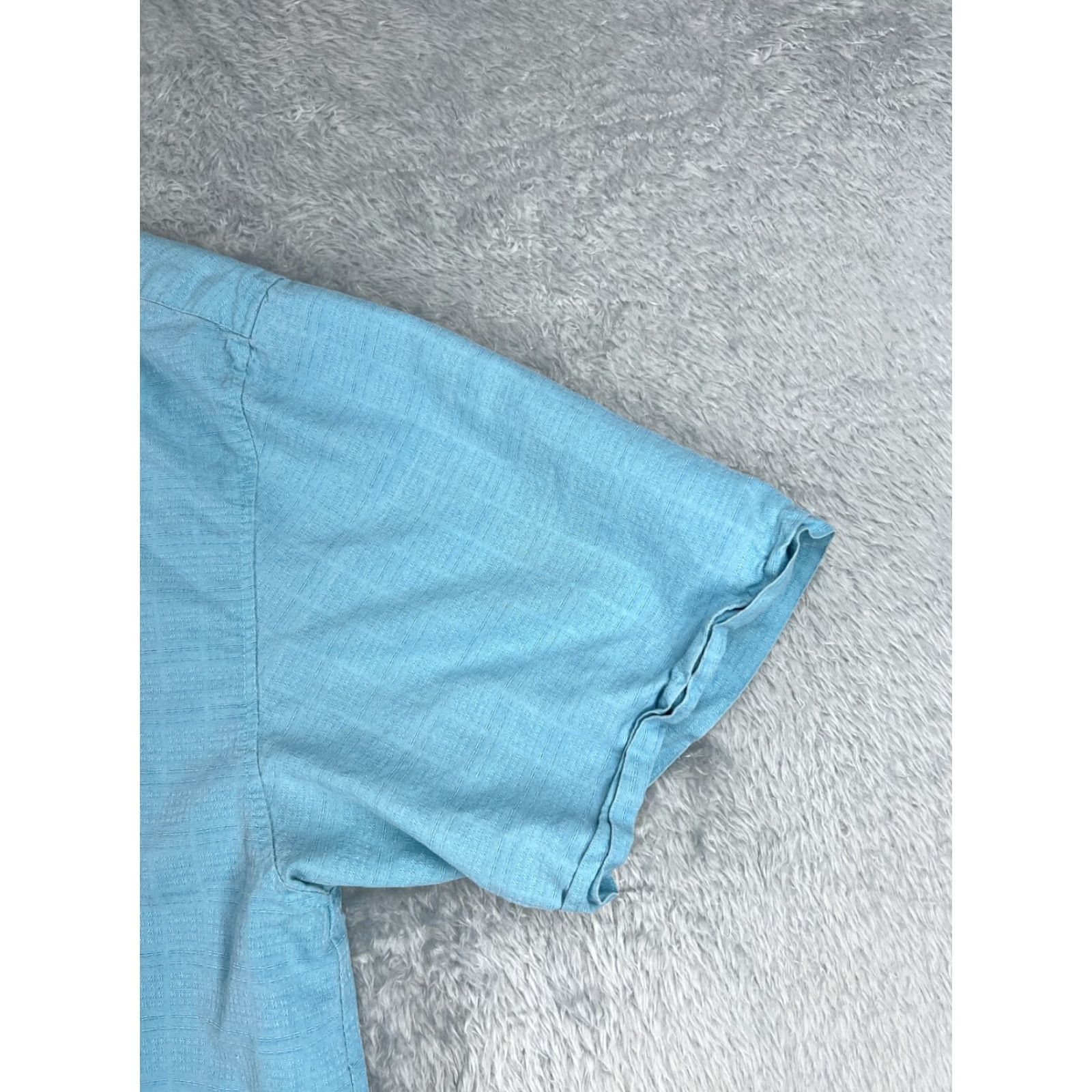 Vintage Jamaica Jaxx Shirt Adult 2XL XXL Blue Silk Button-Up Hawaiian Pocket Beach Shirts Mens Regular Short Sleeve Casual Resort 100% Silk Size US XXL / EU 58 / 5 - 2 Thumbnail