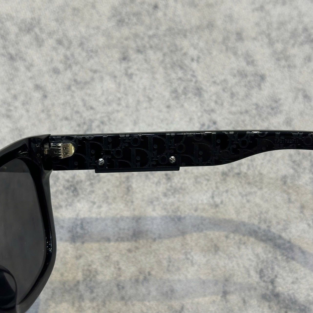 Dior DIOR DIORB23 S1I Black Rectangular Sunglasses Size ONE SIZE - 5 Thumbnail