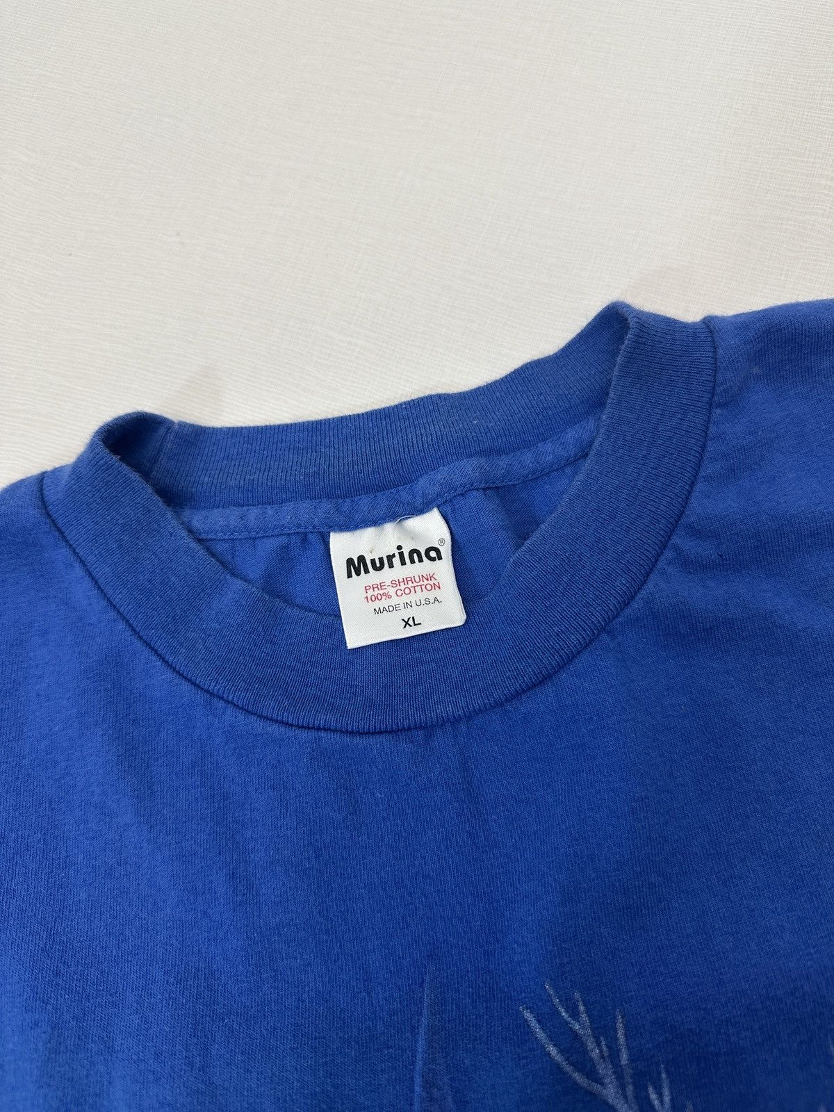 Vintage Vintage 90s Fish Nature Shark Ocean Sea Blue Tshirt Size XL Size US XL / EU 56 / 4 - 4 Thumbnail