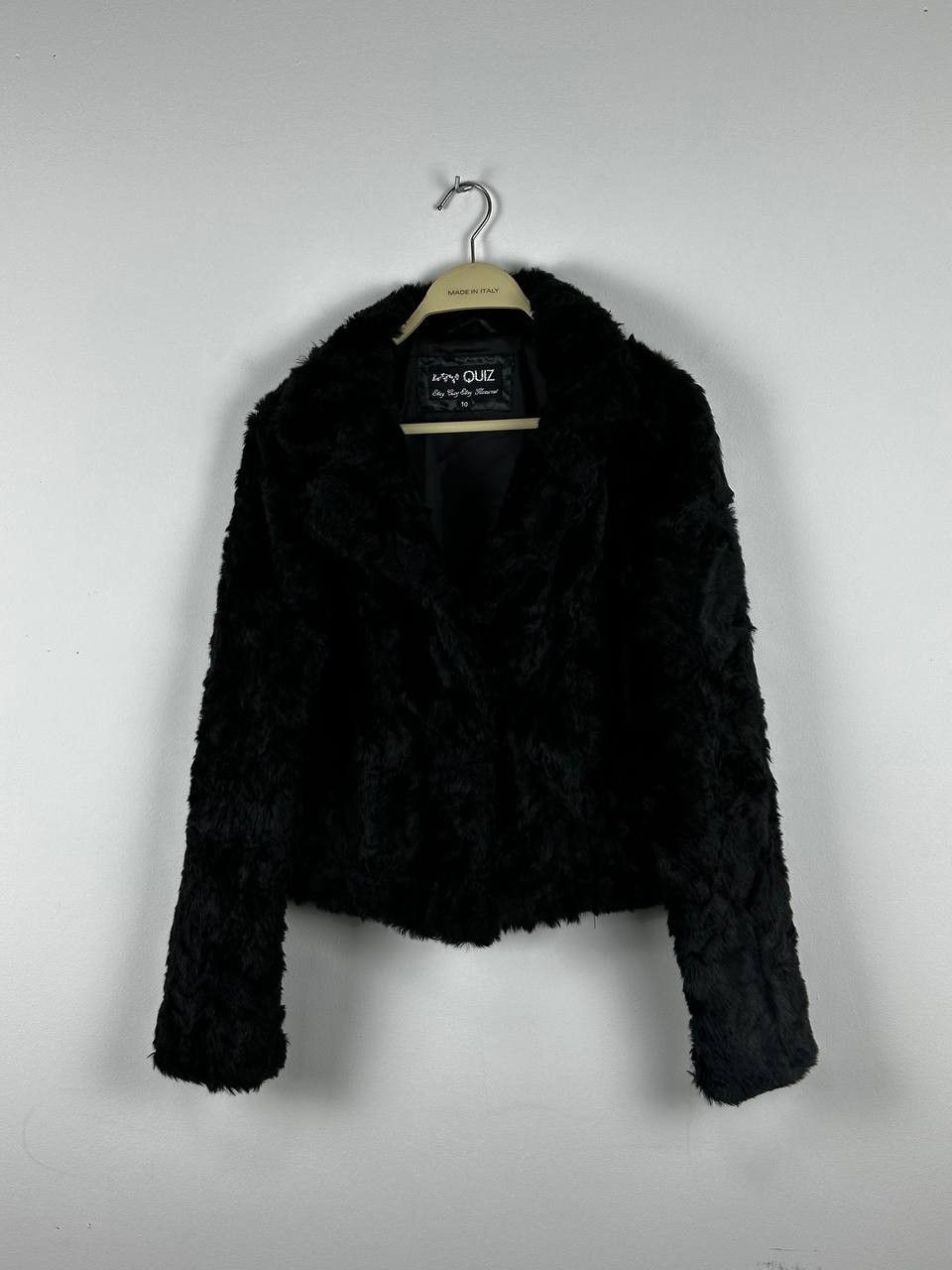 Vintage Vintage Faux Fur Cropped Biker Jacket Avantgarde Size S / US 4 / IT 40 - 2 Thumbnail