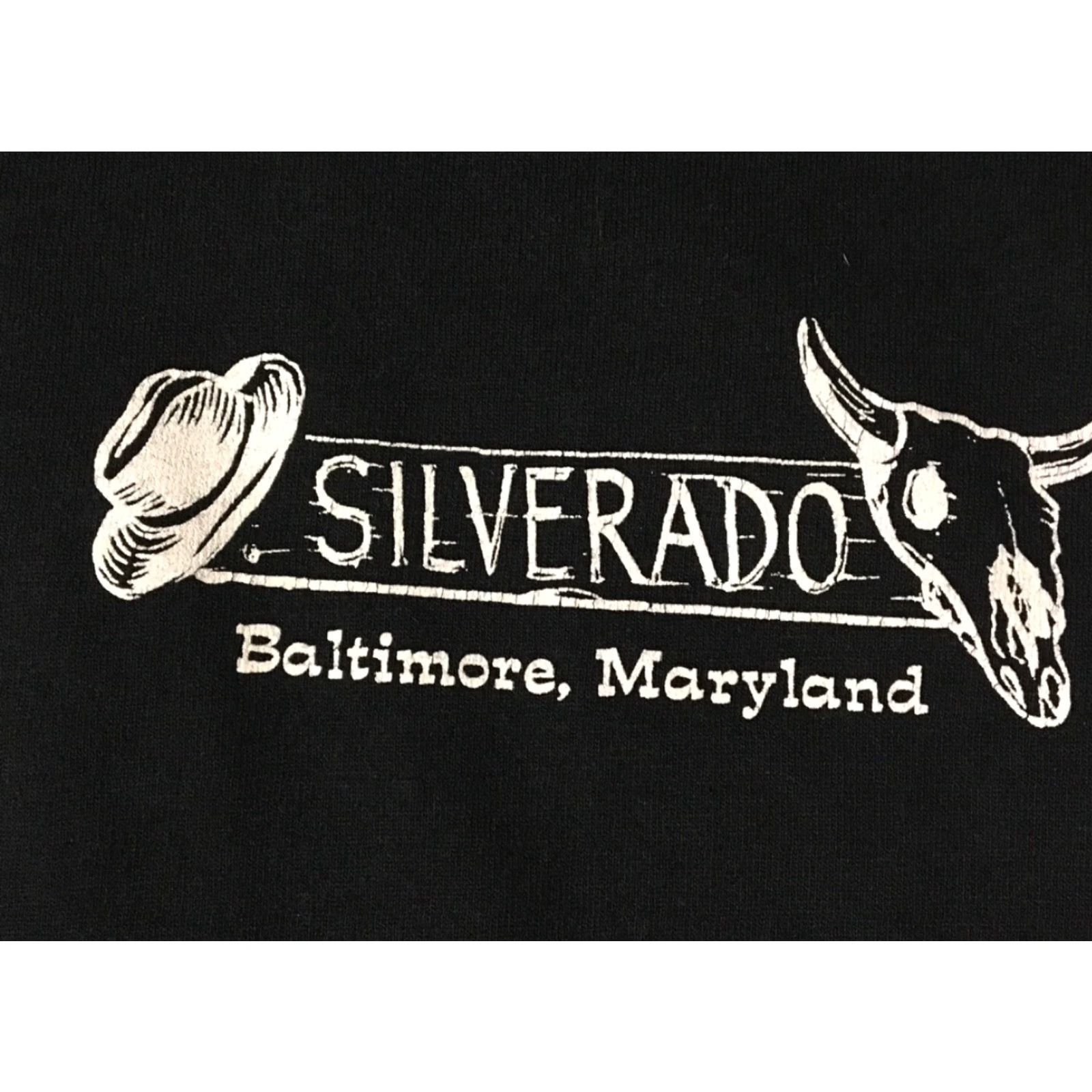 Vintage VINTAGE Silverado Cowboy Bar Baltimore Shirt 2XL Black USA Concert Grunge Biker 90s Men Shirt Size US XXL / EU 58 / 5 - 4 Thumbnail
